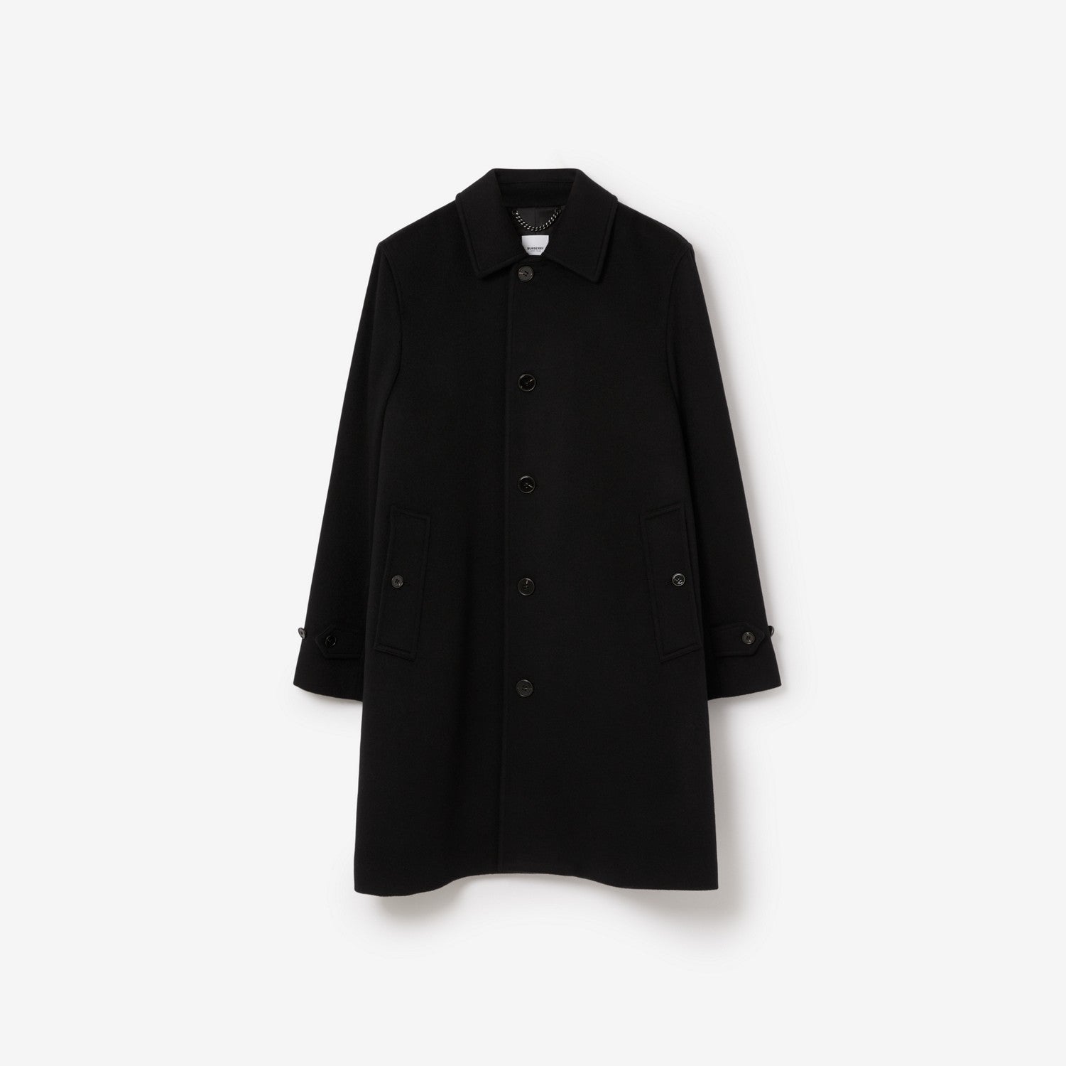 Mid-length Cashmere Blend Paddington Car Coat - Black