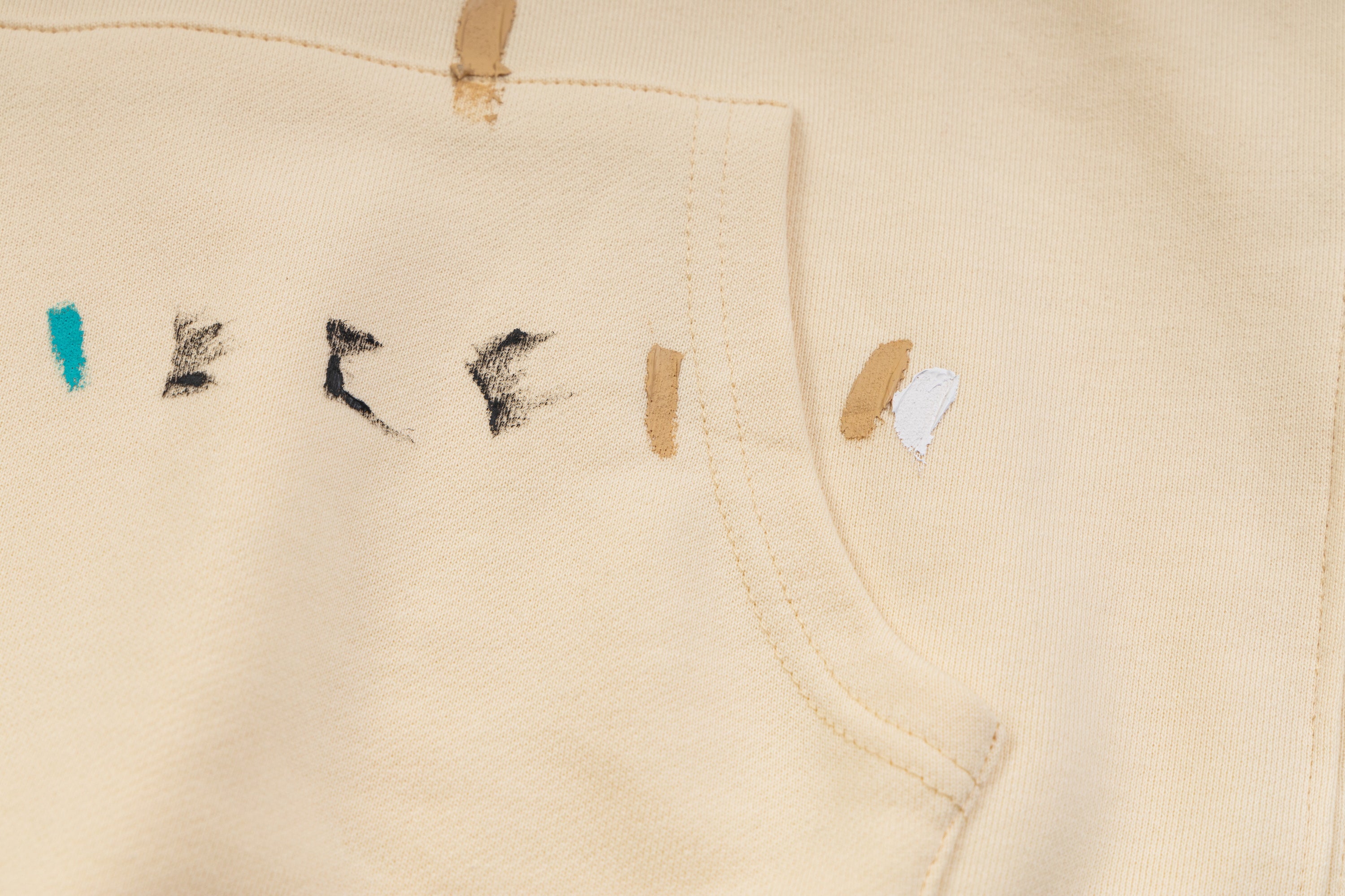 Gallery Dept. Graffiti Hoodie Beige