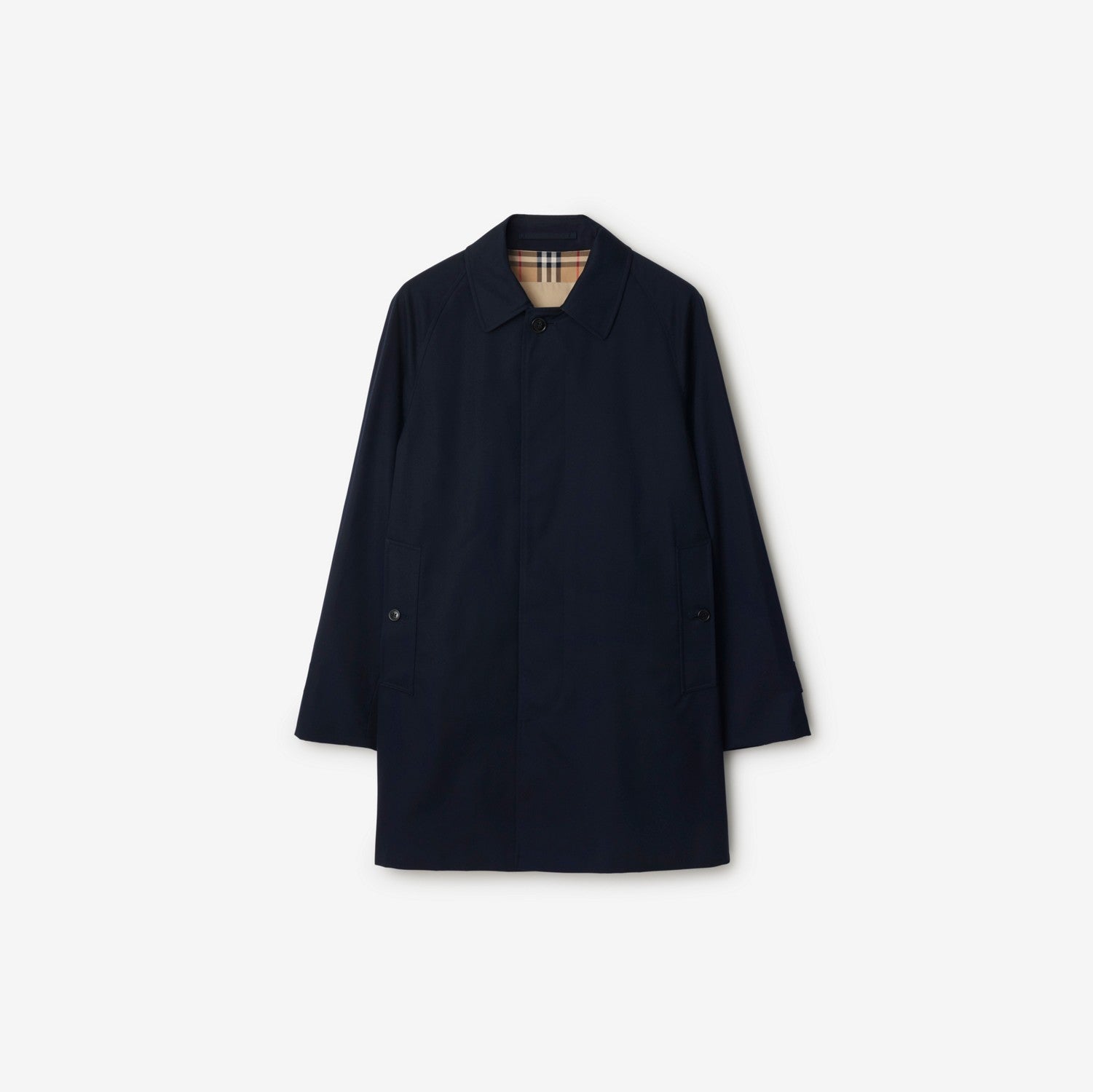 Short Camden Heritage Car Coat - Coal blue