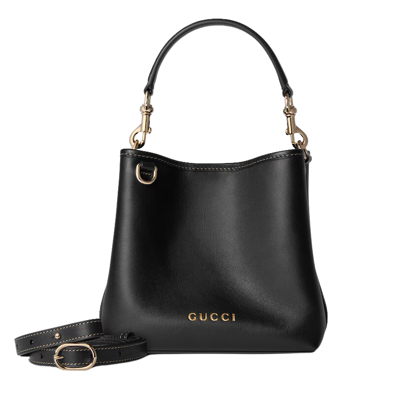 Gucci Mini Bucket Bag Black Leather