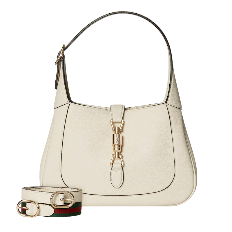 Gucci Jackie 1961 Small Shoulder Bag Ivory Leather