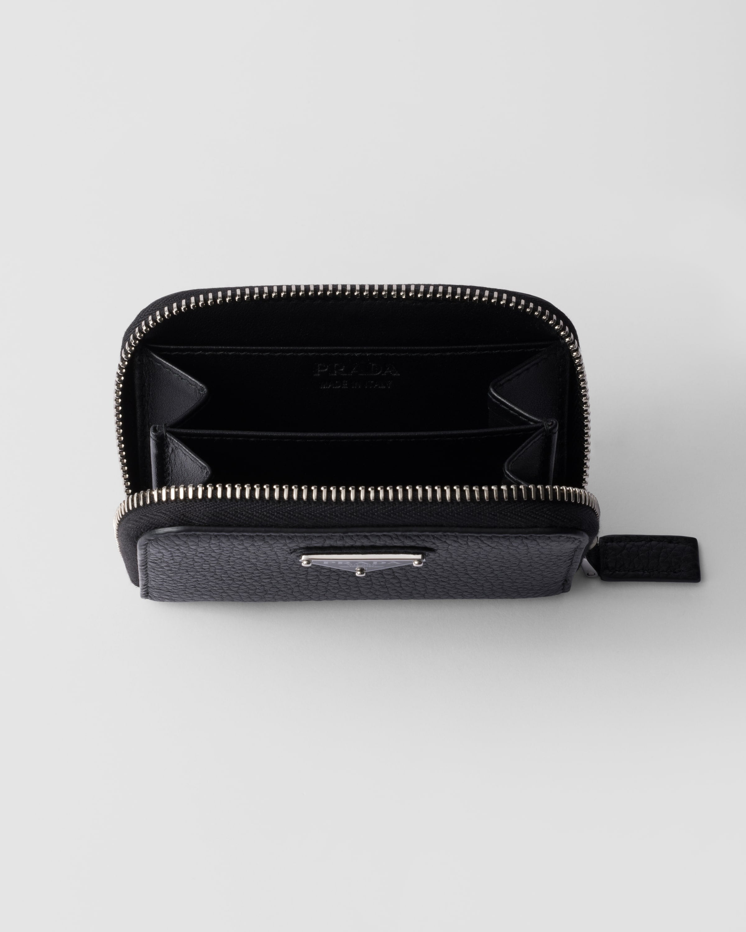 Leather coin purse Black