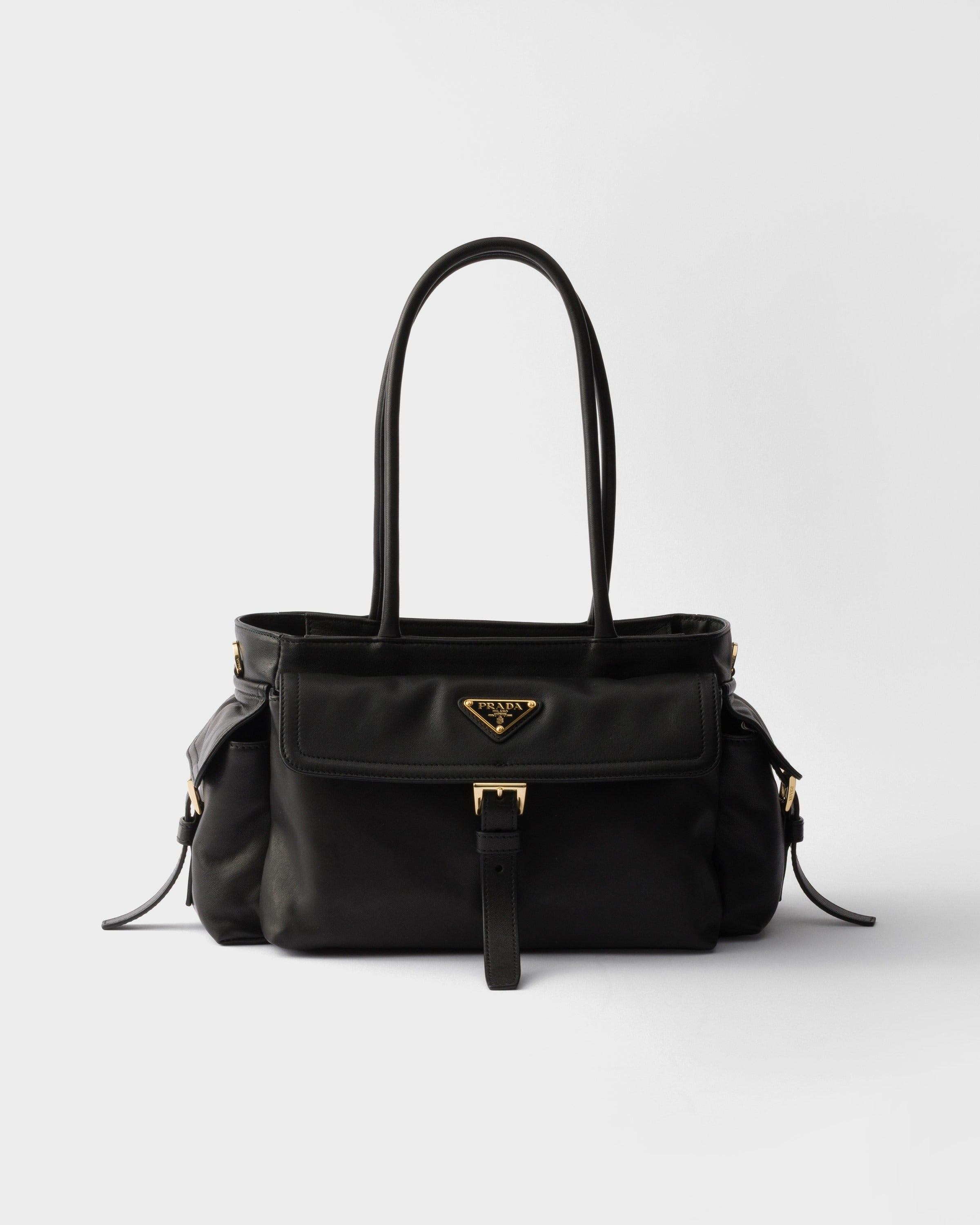 Medium Prada Explore nappa leather tote bag Black