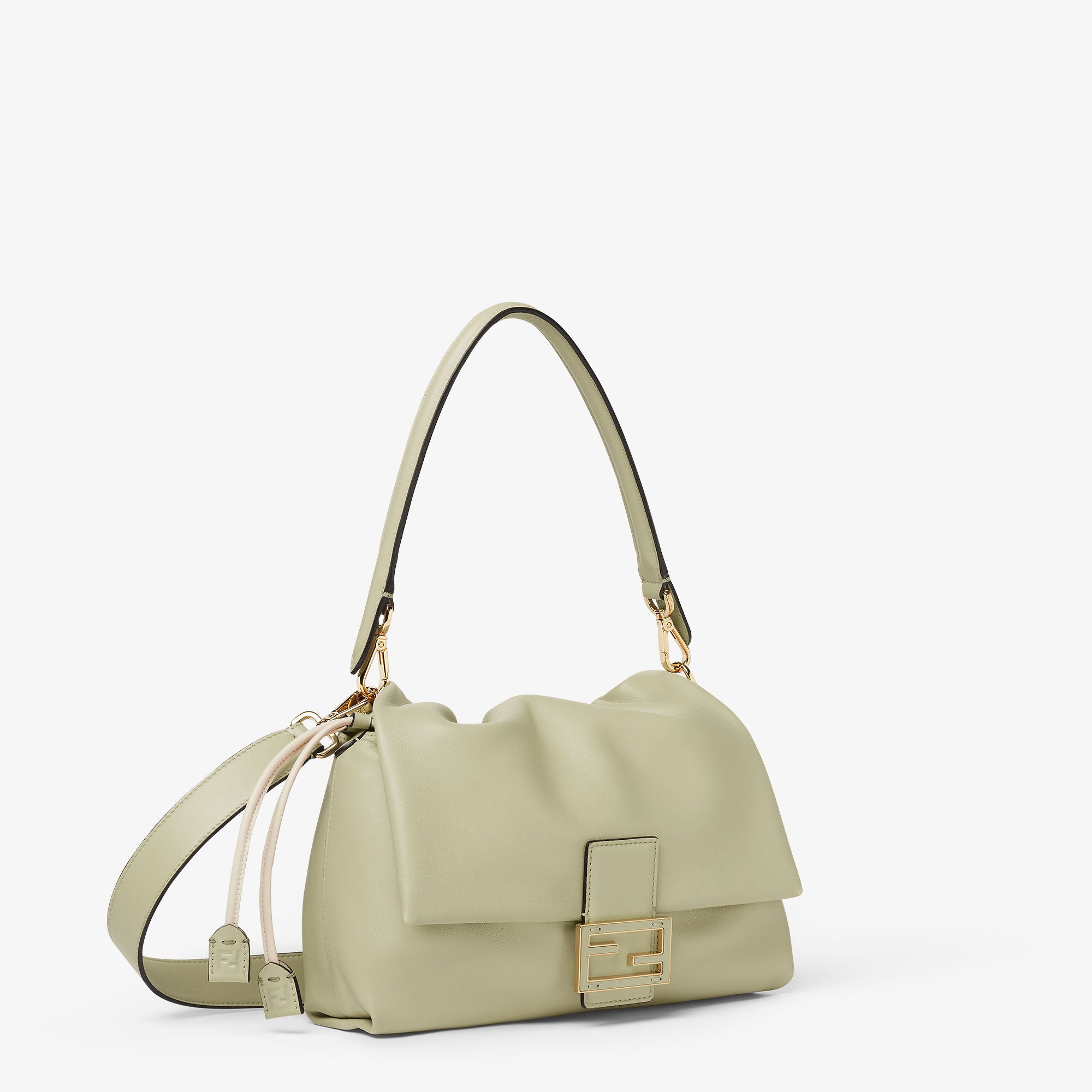 Mamma Baguette Medium Sage green nappa leather bag