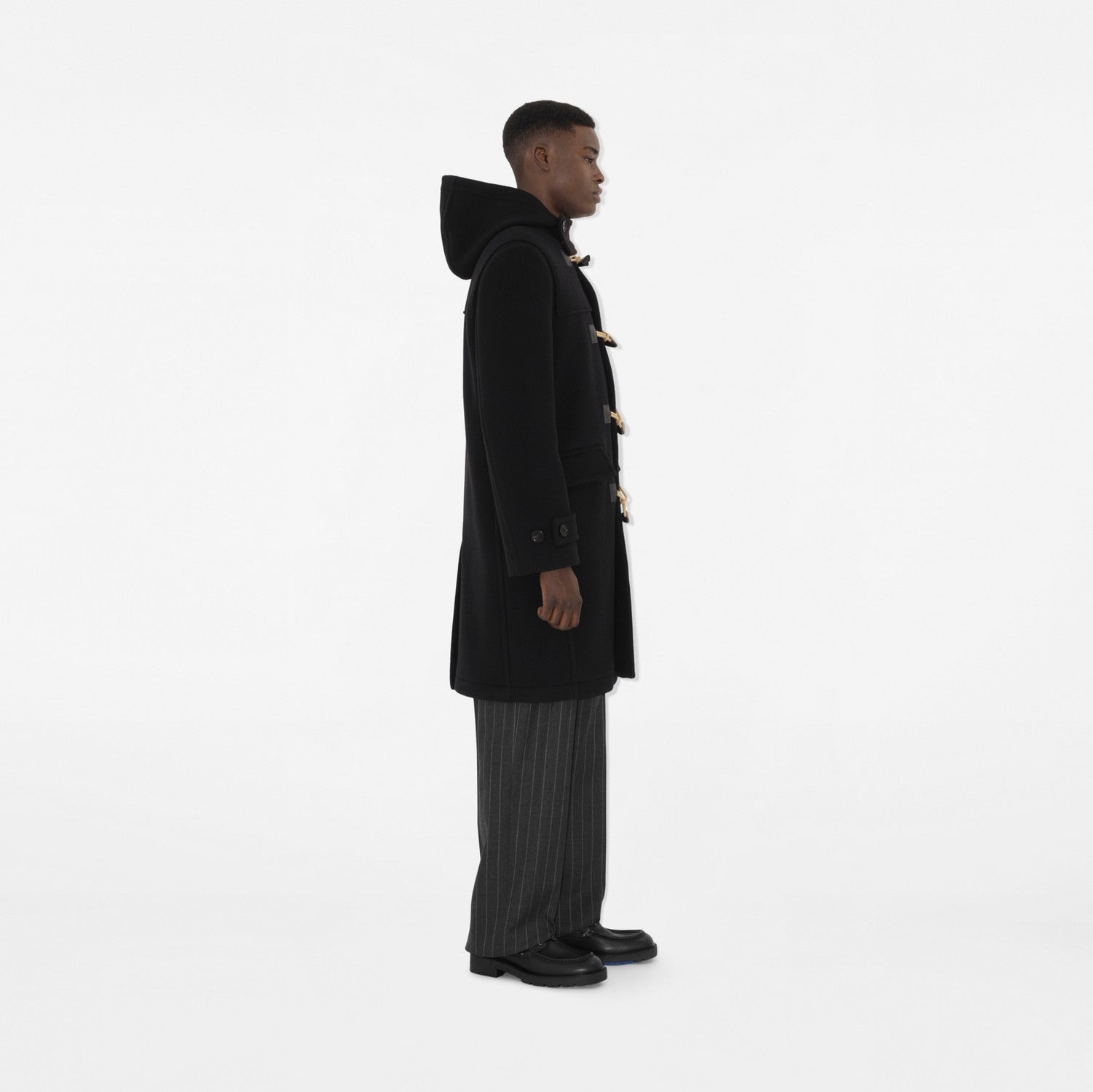 Wool Duffle Coat - Black