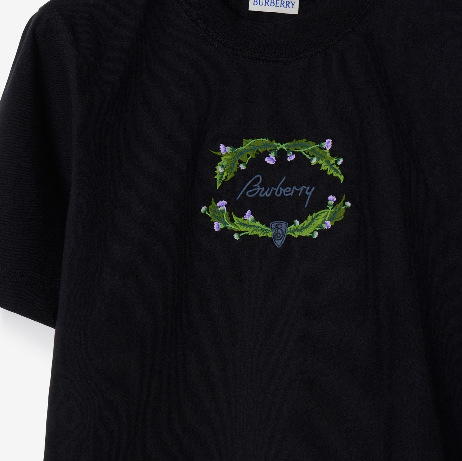 Thistle Logo Cotton T-shirt - Coal