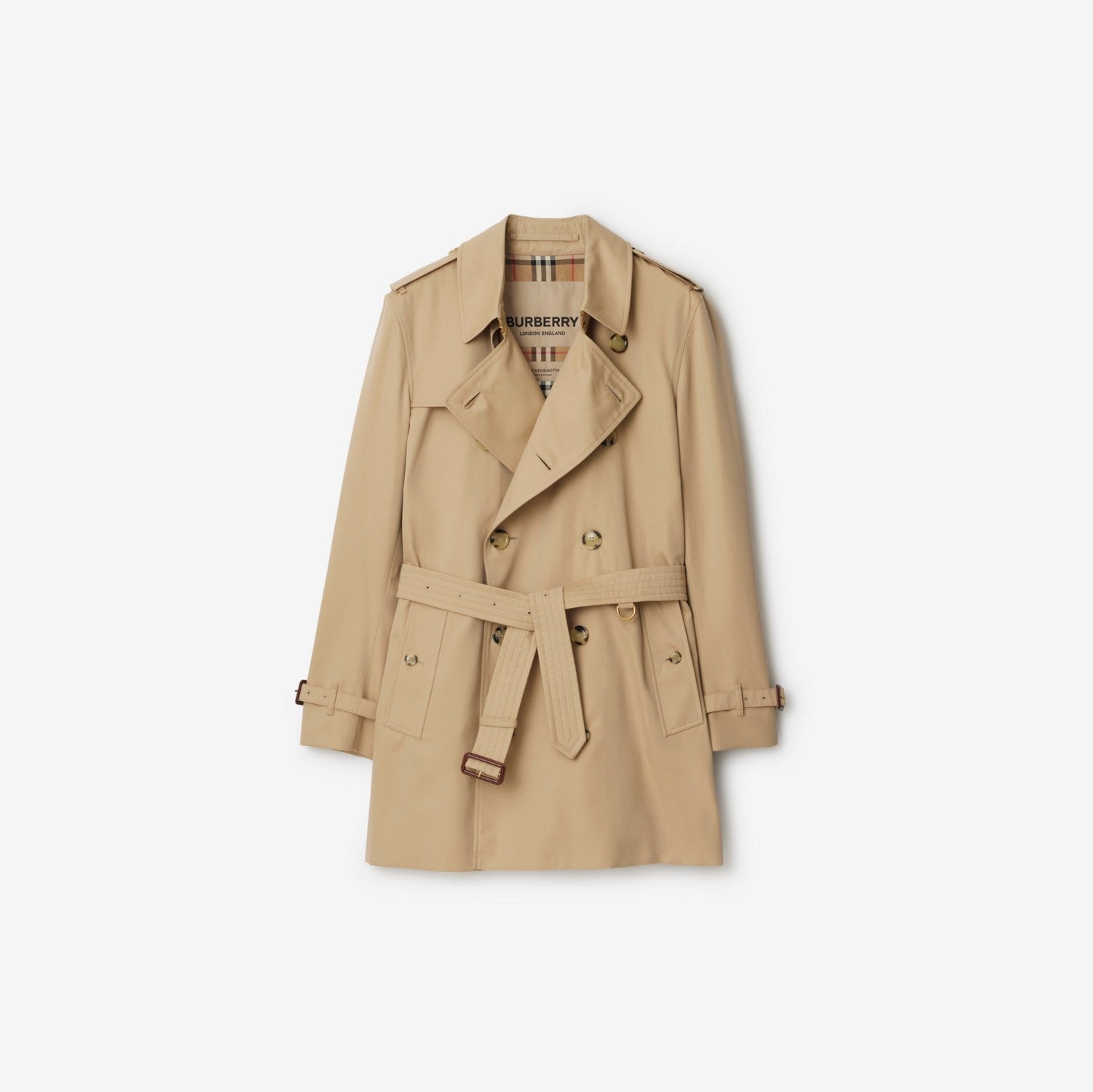 Short Kensington Heritage Trench Coat - Honey