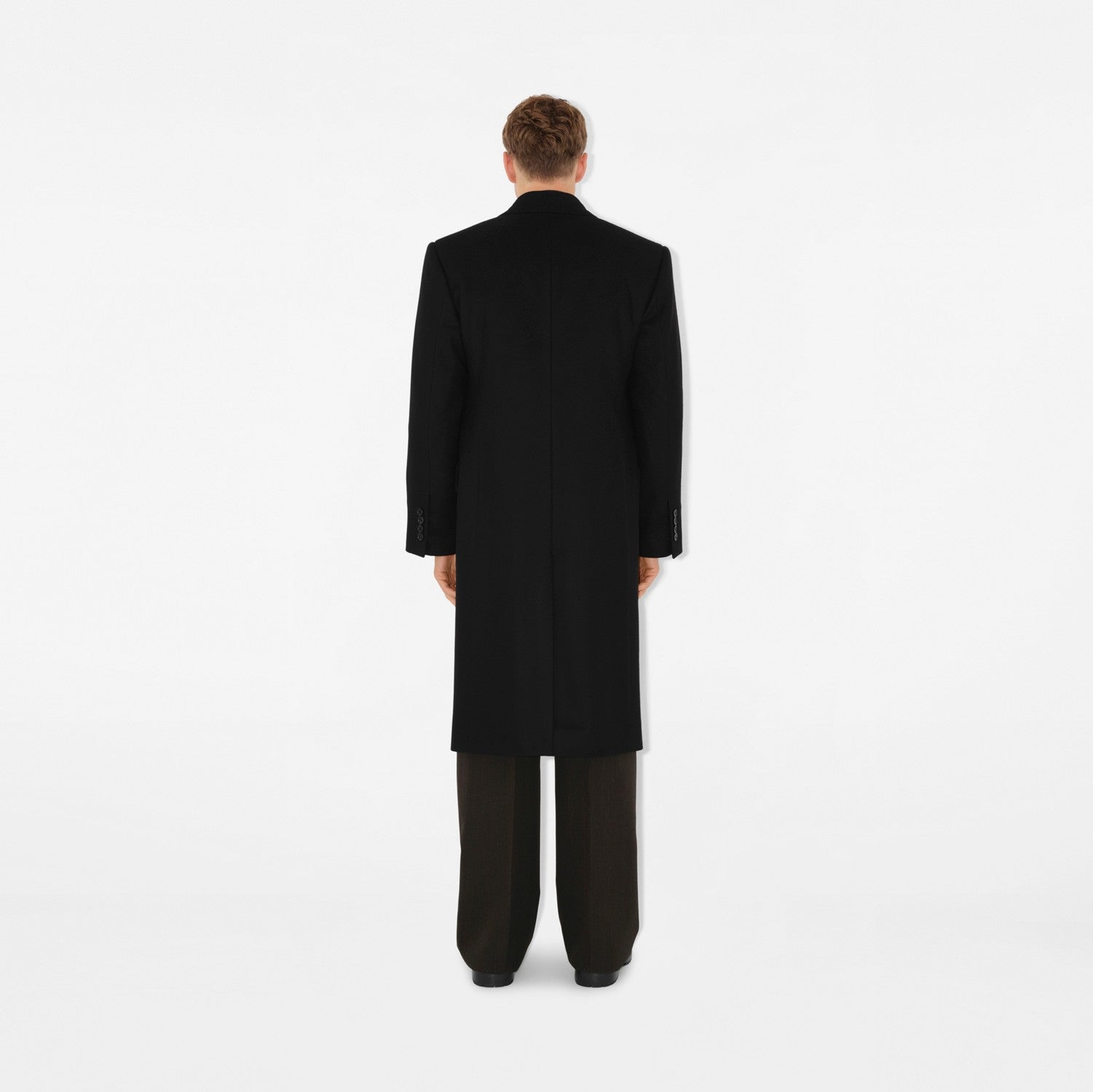 Cashmere Tailored Coat - Black