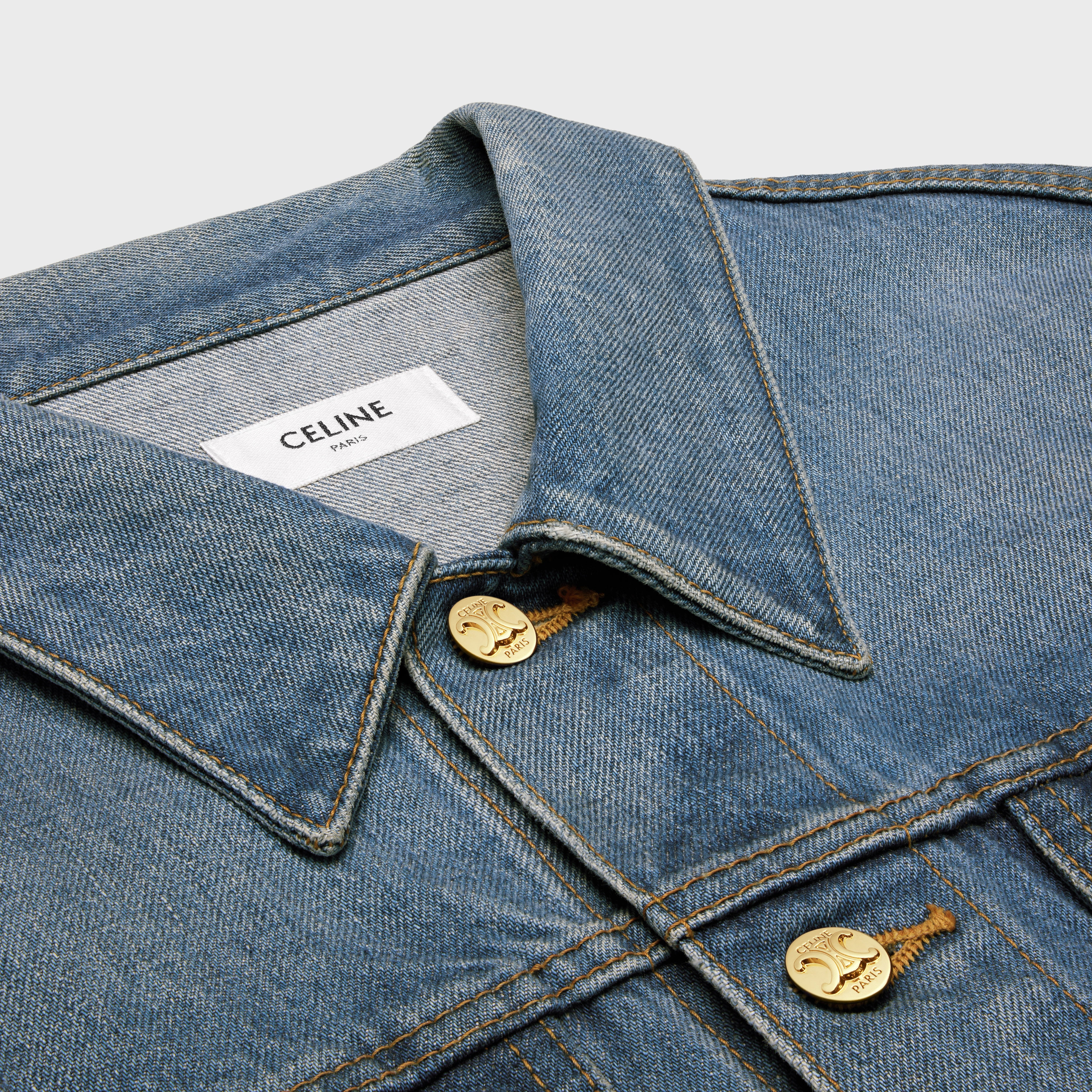 OVERSIZED TRUCKER JACKET IN UNION WASH DENIM - UNION WASH