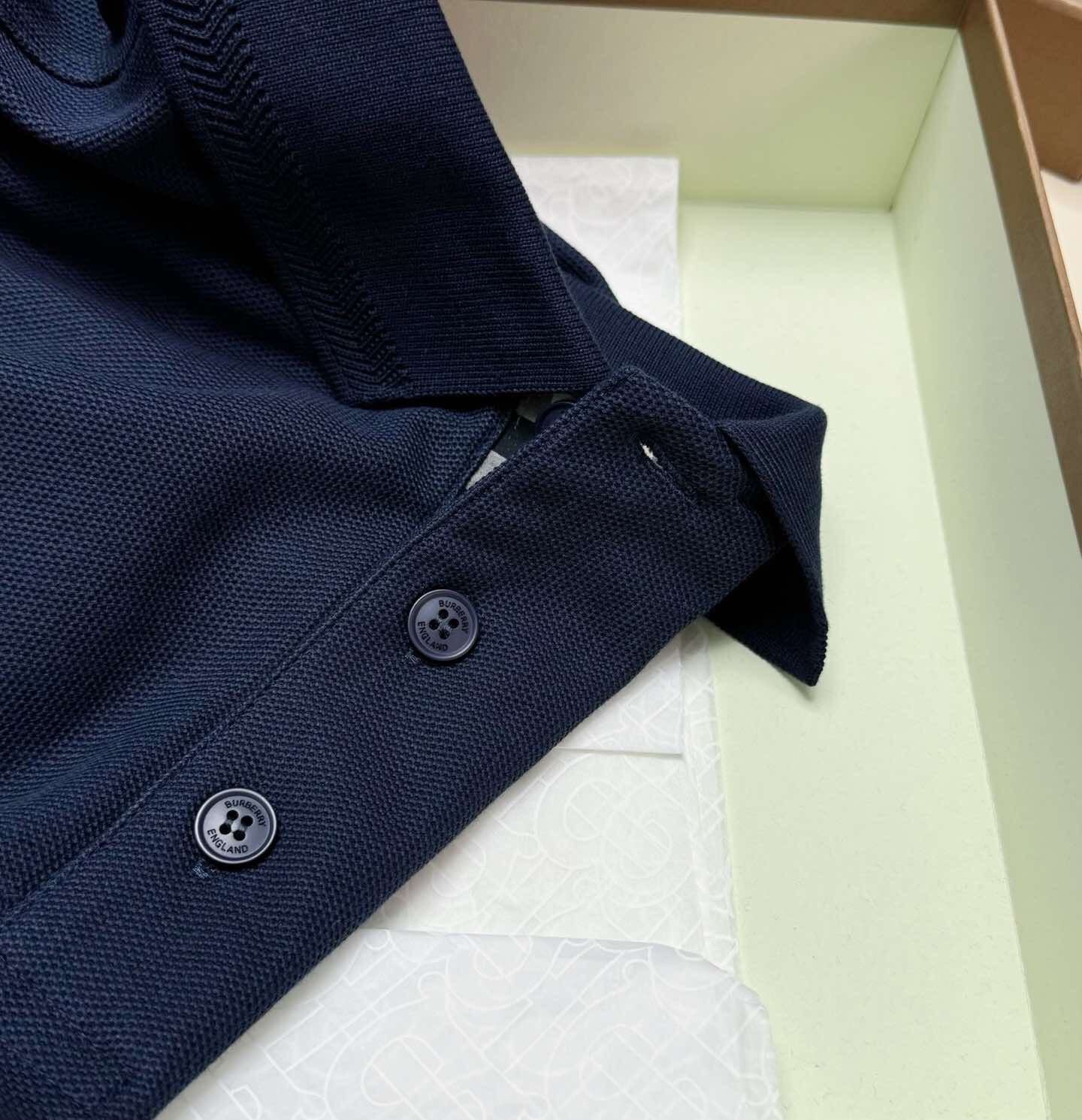 Cotton Polo Shirt - Navy