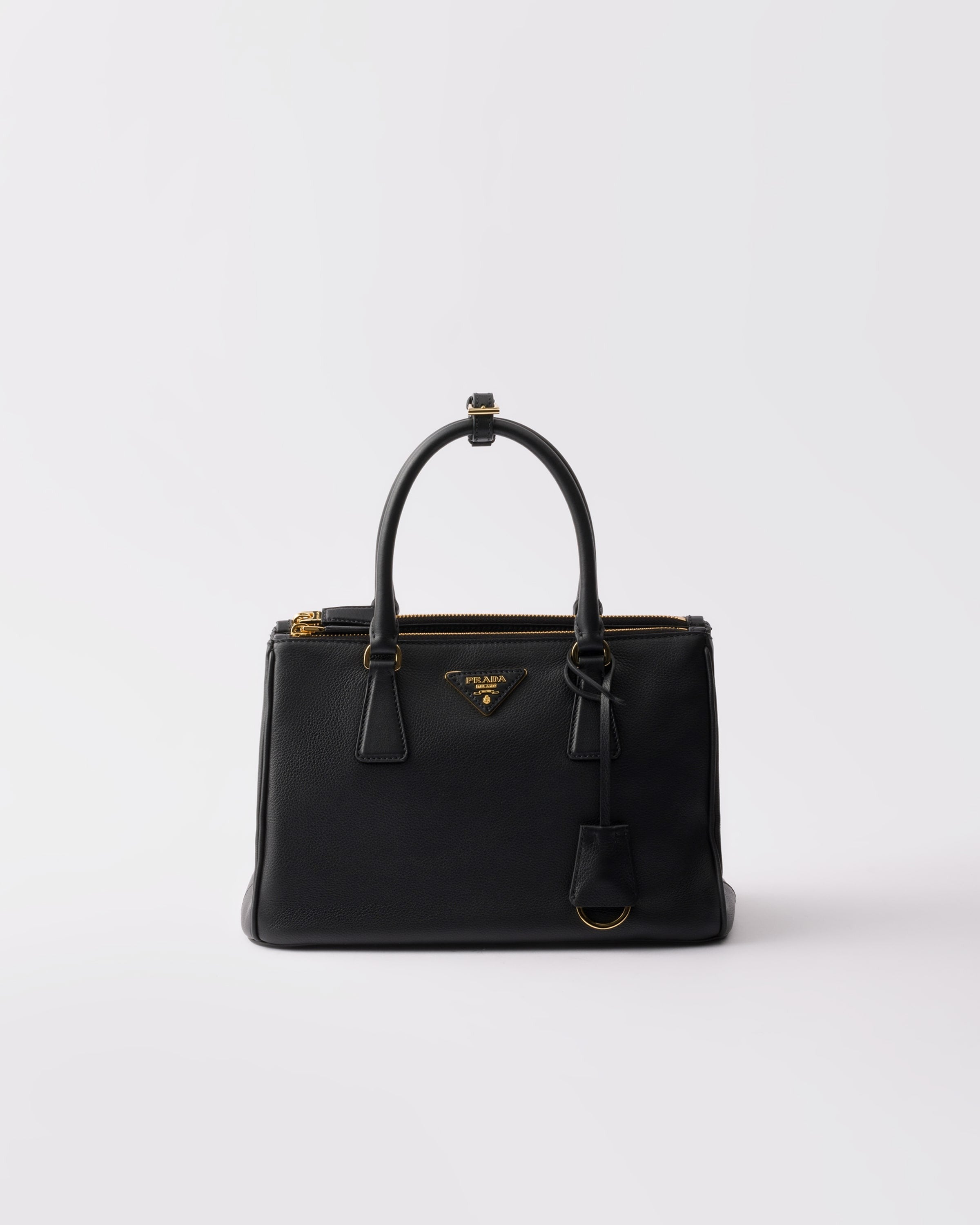 Medium Prada Galleria leather bag Black