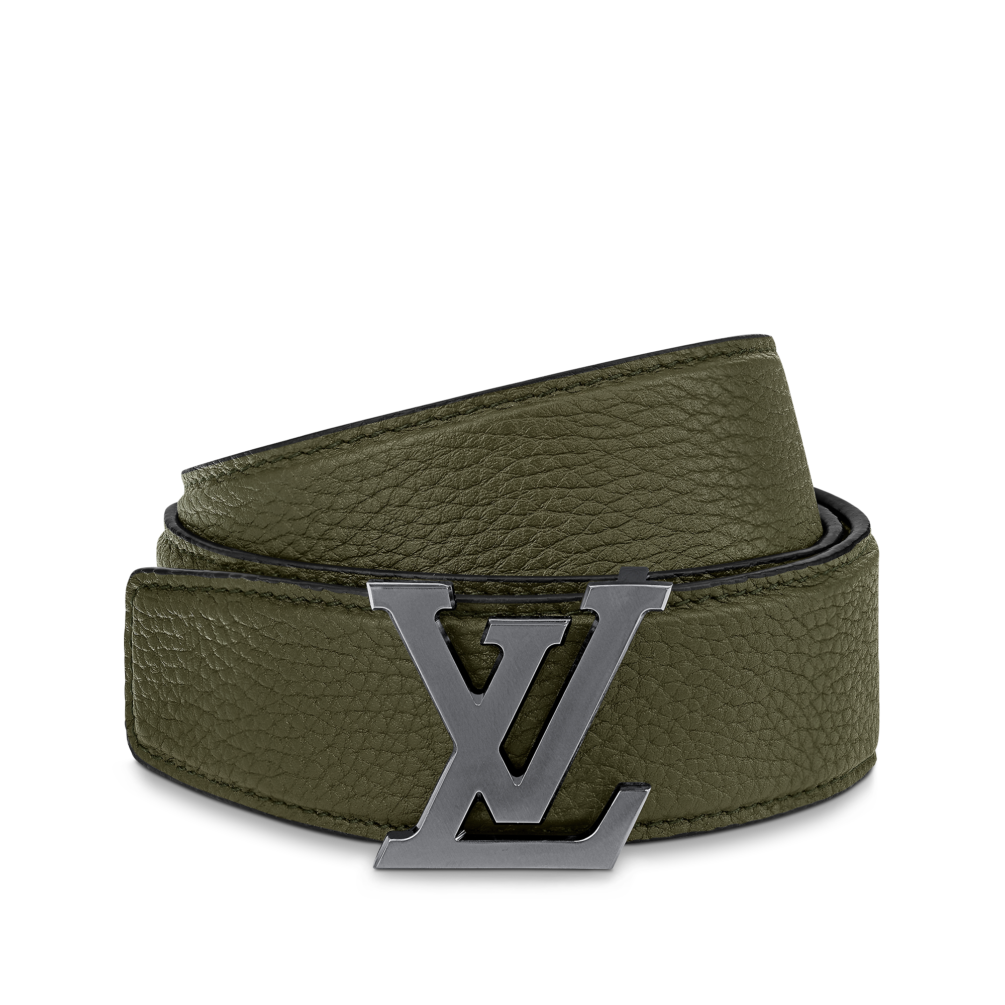 LV Heritage 35mm Reversible Belt Other Leathers - Dark Green