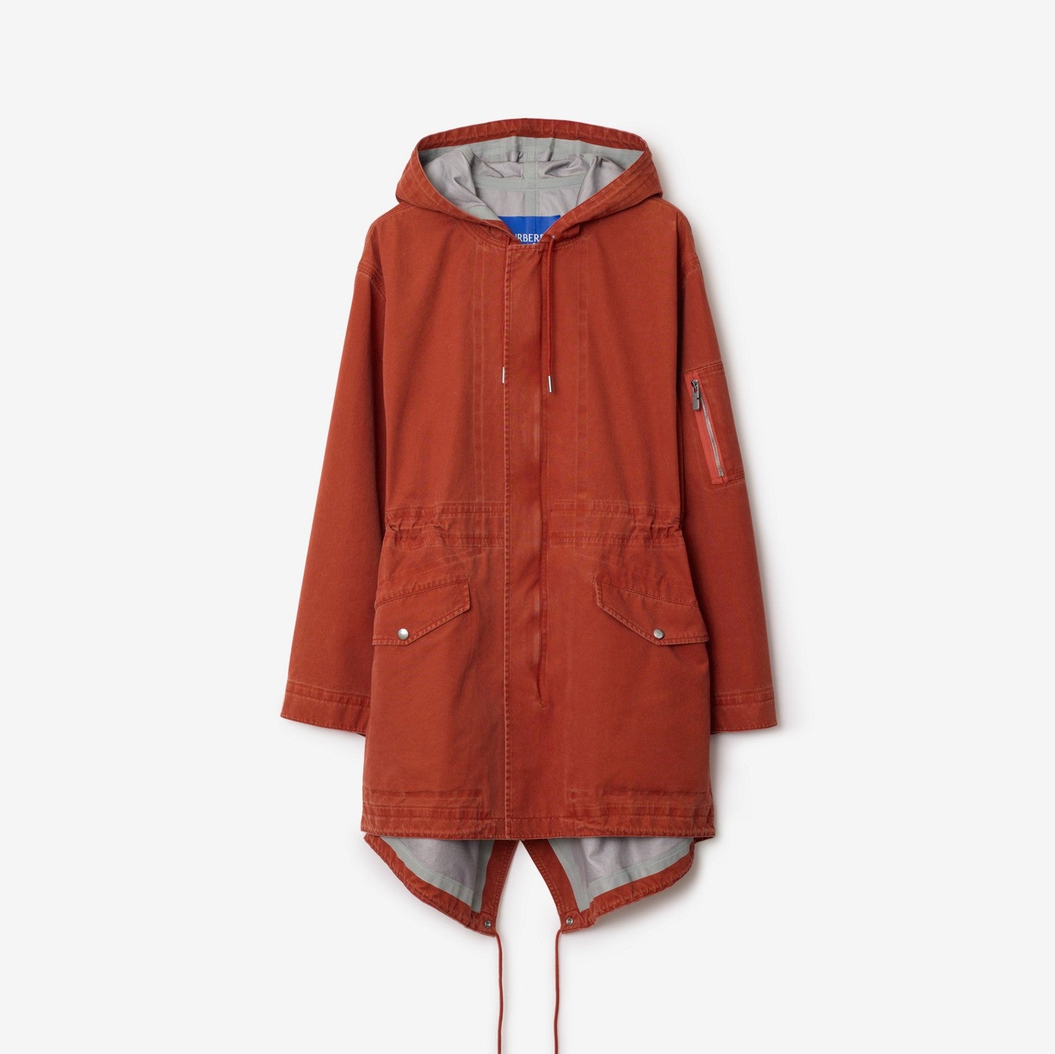 Bonded Cotton Parka - Rust