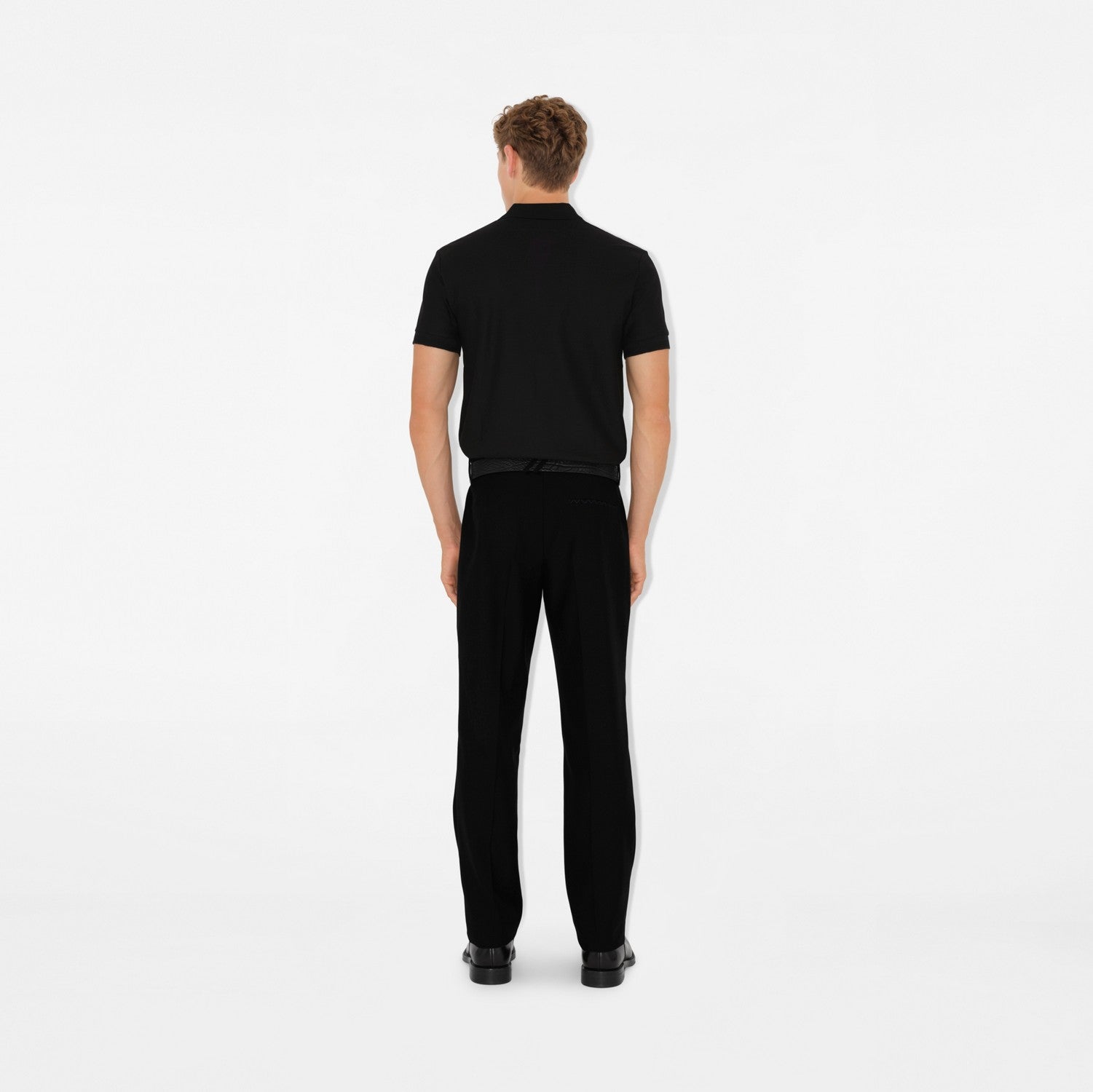 Cotton Polo Shirt - Black