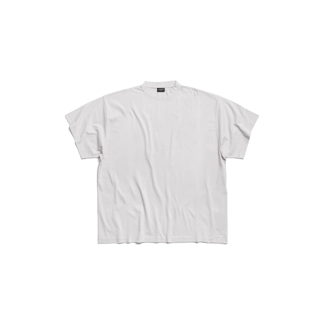 Men's Security Tape Logo Oversized T-shirt in White/Red
