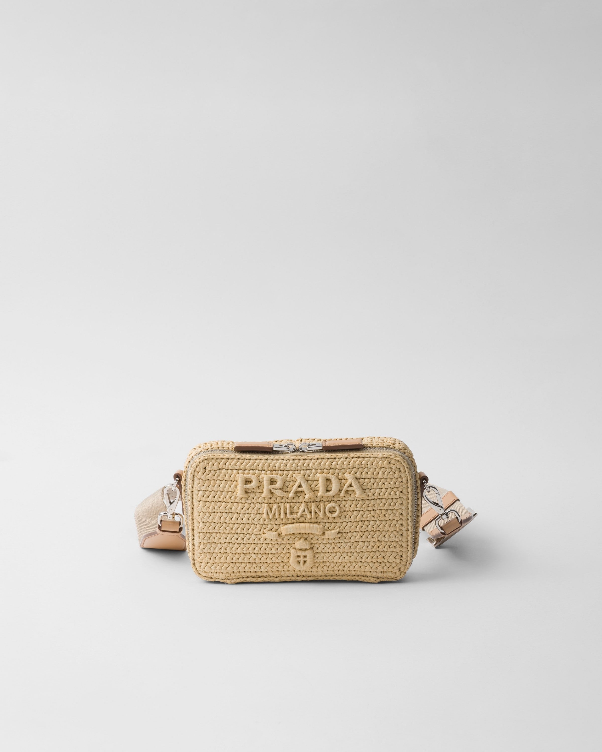 Crochet Prada Brique bag Natural