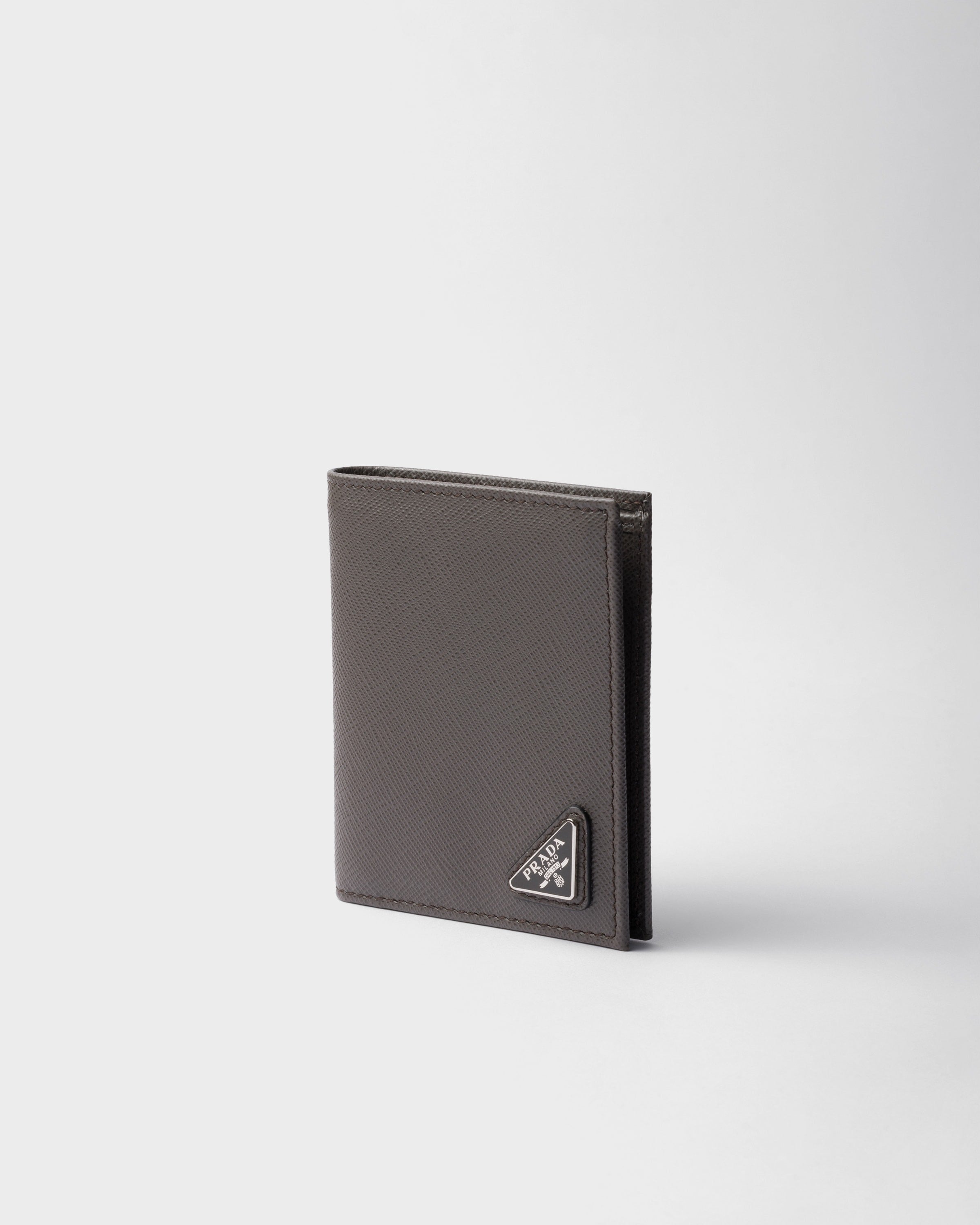 Saffiano leather wallet Smoky Gray