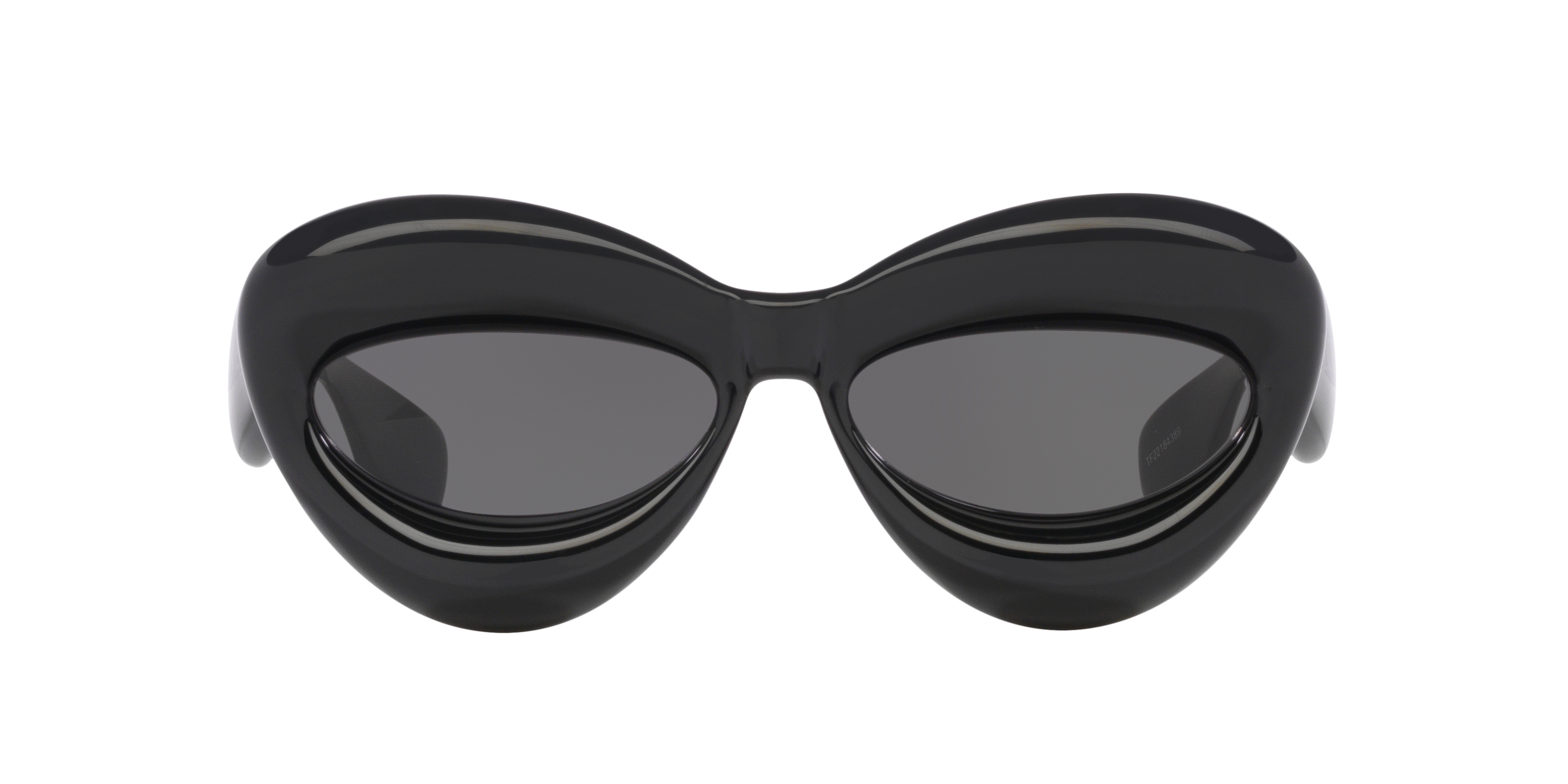 LOEWE LW40097I Black Shiny - Women Sunglasses, Grey Lens