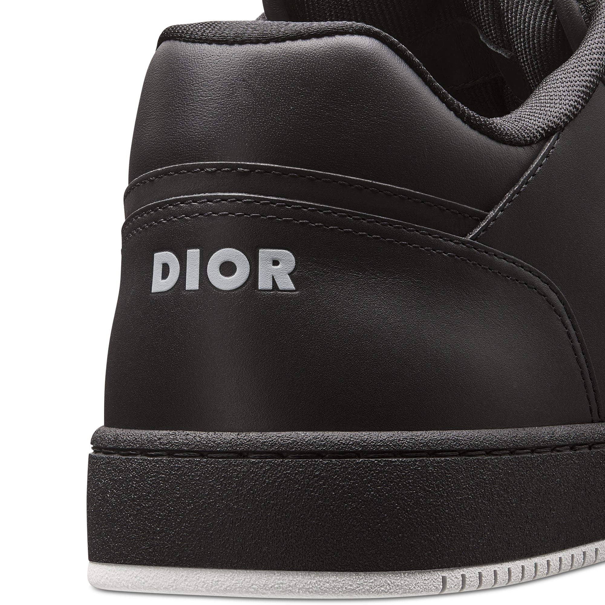 B27 Low-Top Sneaker - Black Smooth Calfskin, Black Suede and Black Dior Oblique Galaxy Leather