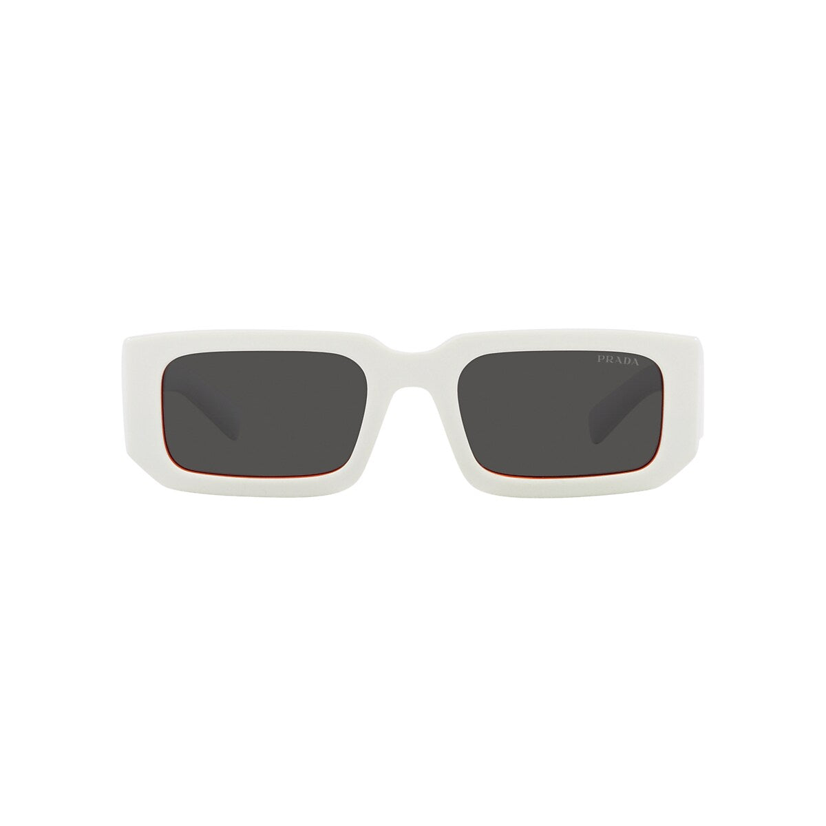 PRADA PR 06YS Talc/Orange - Men Luxury Sunglasses, Dark Grey Lens