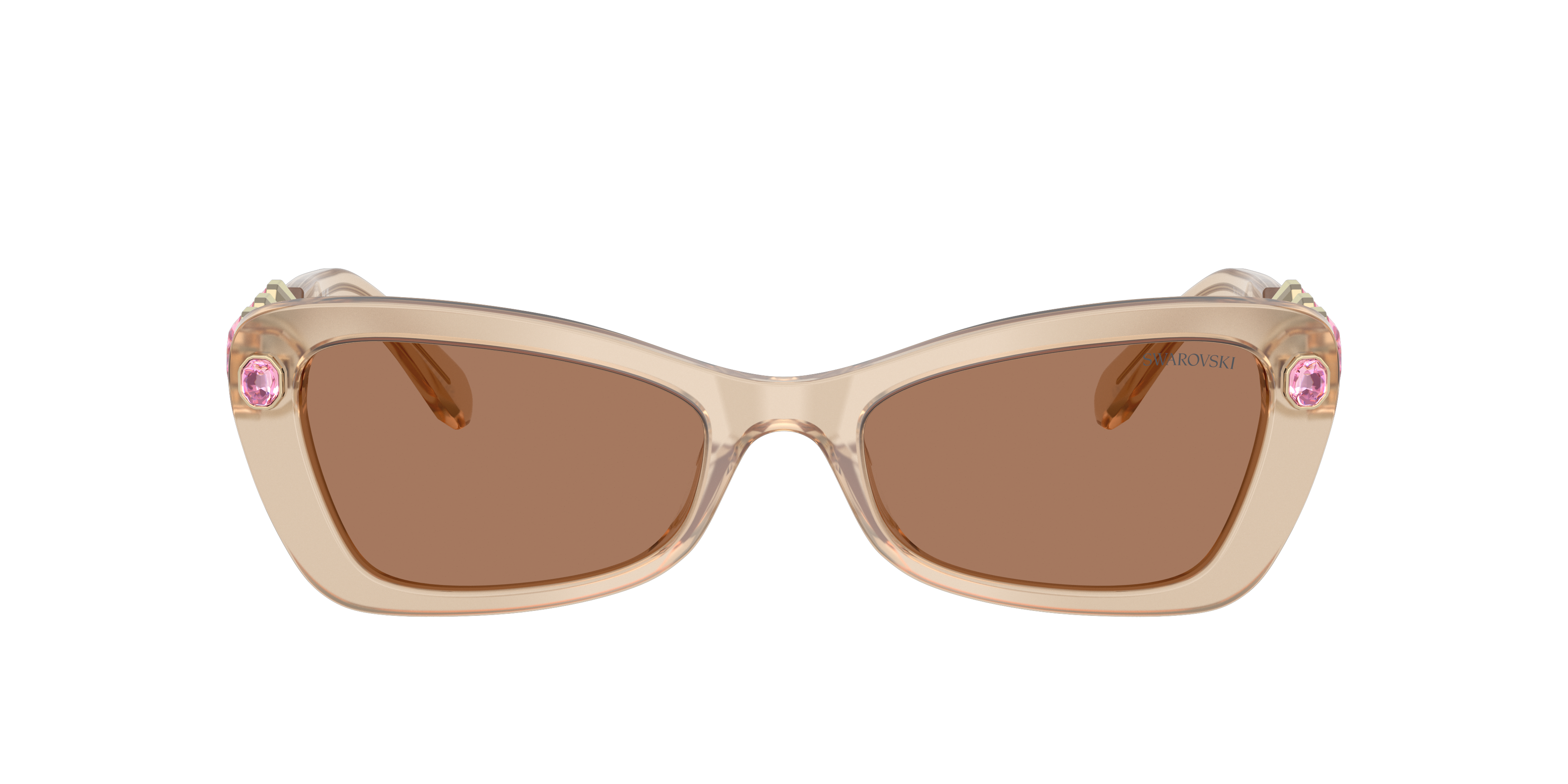 SWAROVSKI SK6033 Swarovski Box Milky Beige - Women Sunglasses, Brown Lens