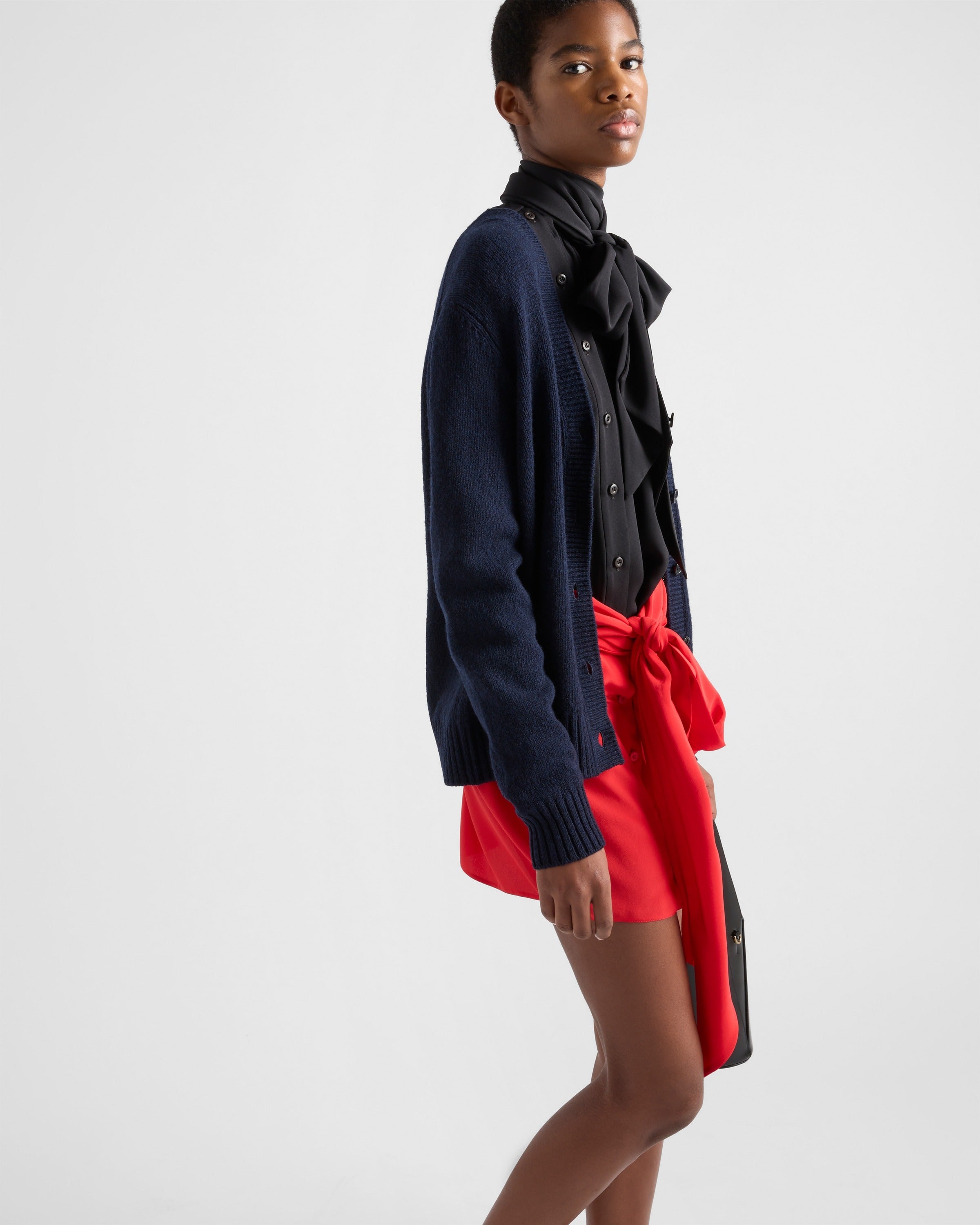 Wool cardigan Navy