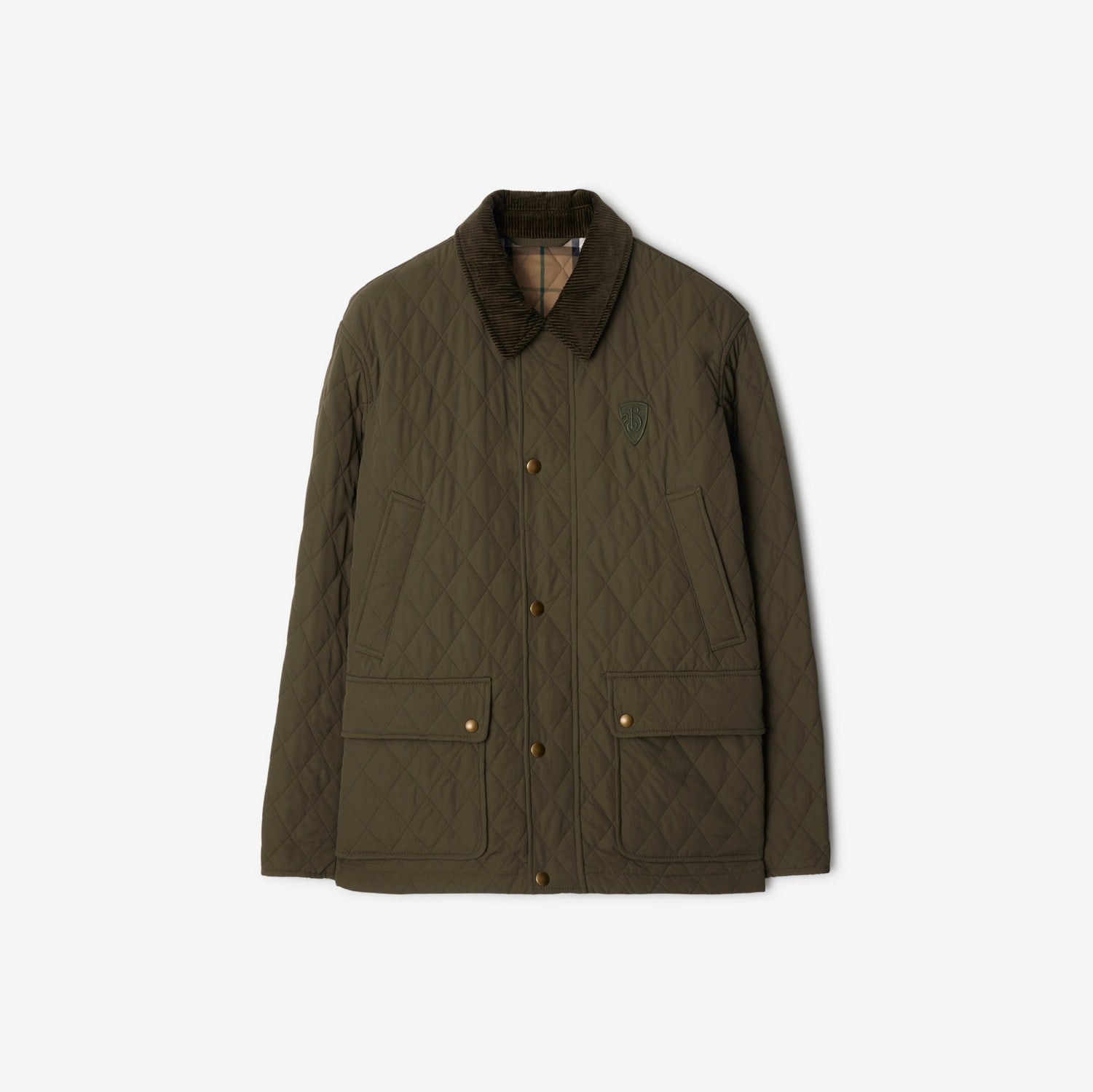 Quilted Nylon Barn Jacket - Loch/linden