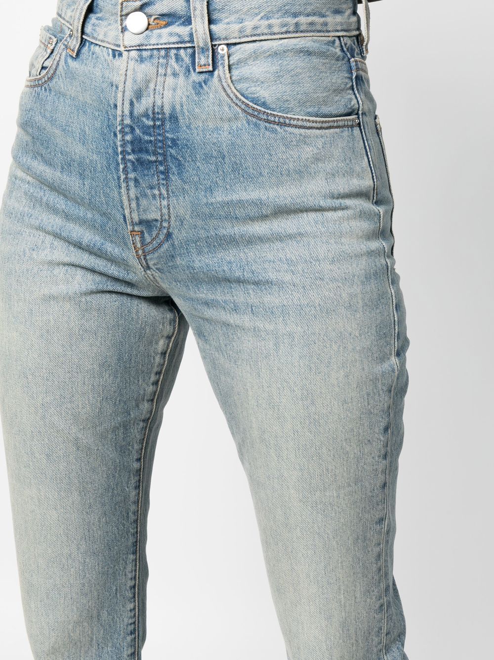 High-waist bootcut jeans