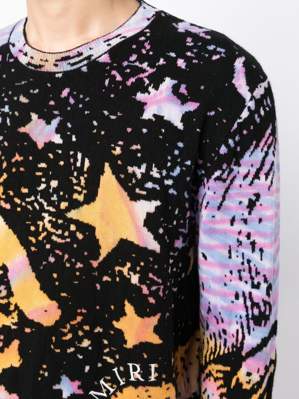 Tie-dye moon-print sweatshirt