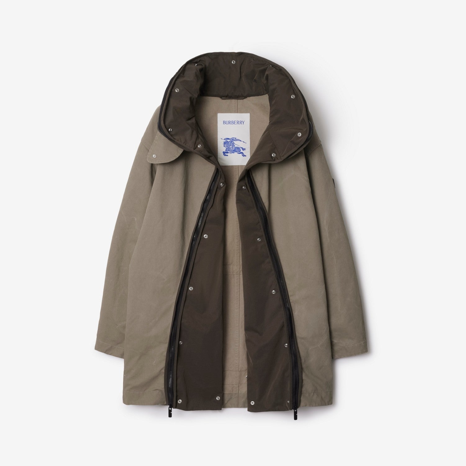 Detachable Warmer Cotton Parka - Mink