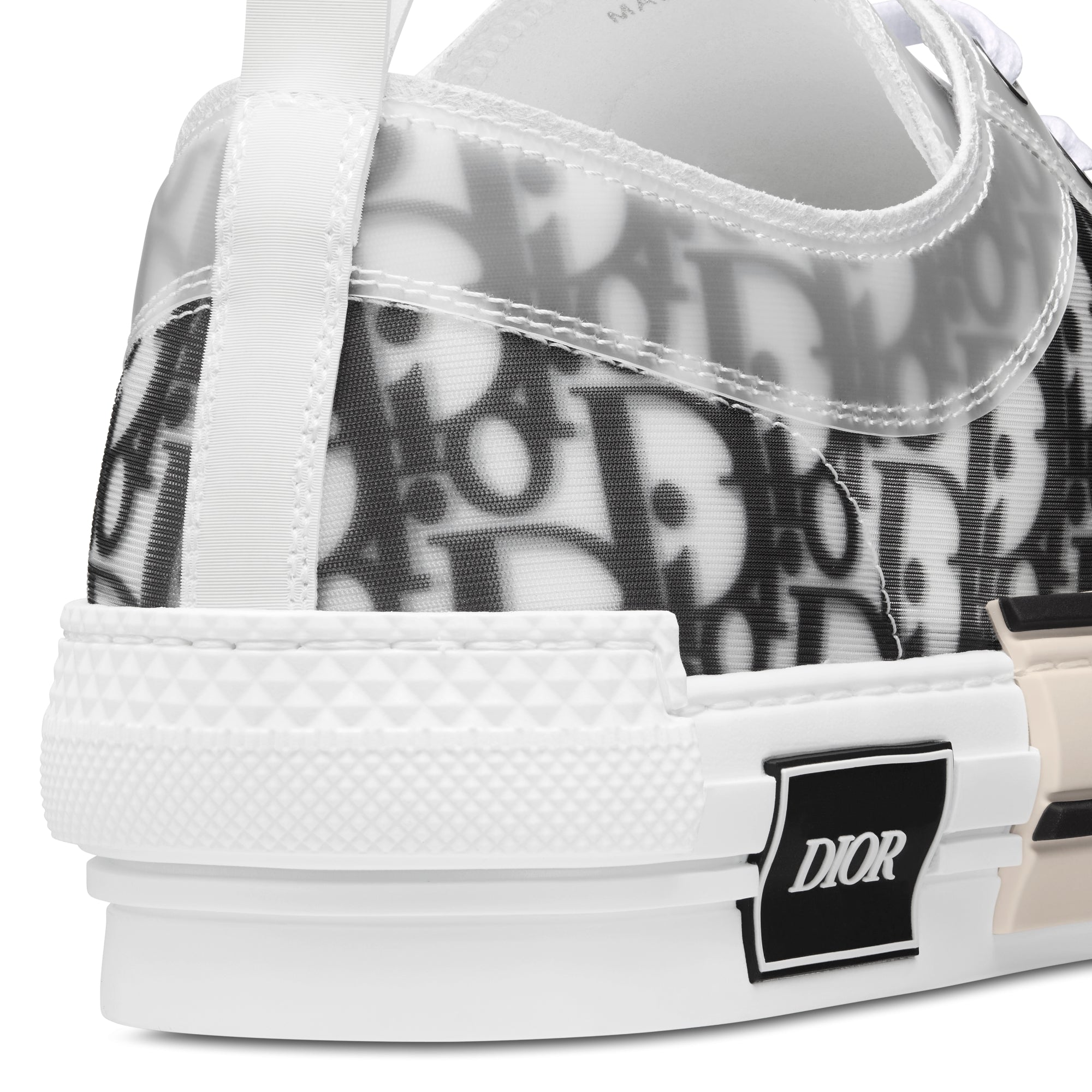 B23 Low-Top Sneaker - White and Black Dior Oblique Canvas