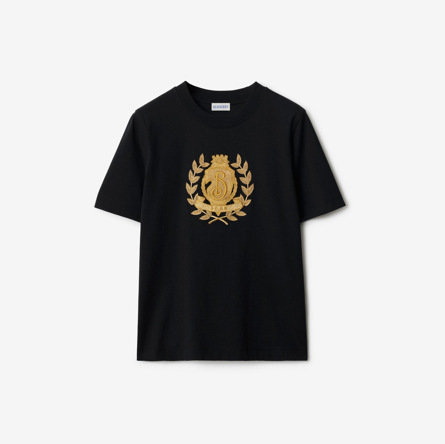 B Crest Cotton T-shirt - Black