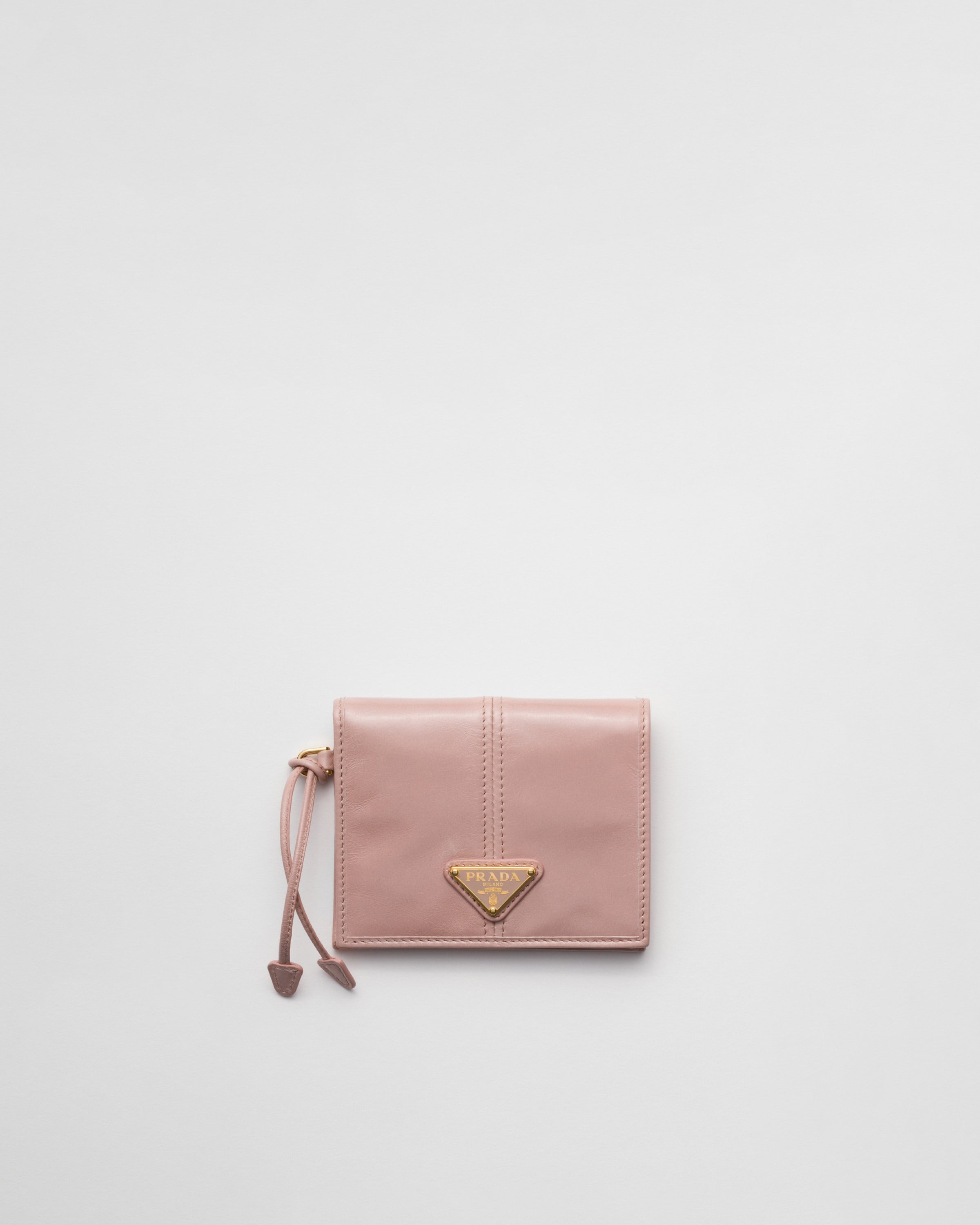 Small leather wallet Rosy Blush