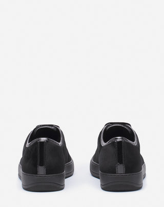 DBB1 SNEAKERS IN VELVET AND PATENT LEATHER - BLACK/BLACK