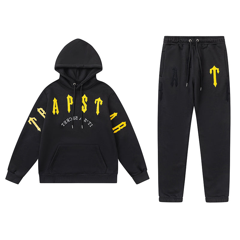 Trapstar 'It's a Secret' Black/Yellow Tracksuit