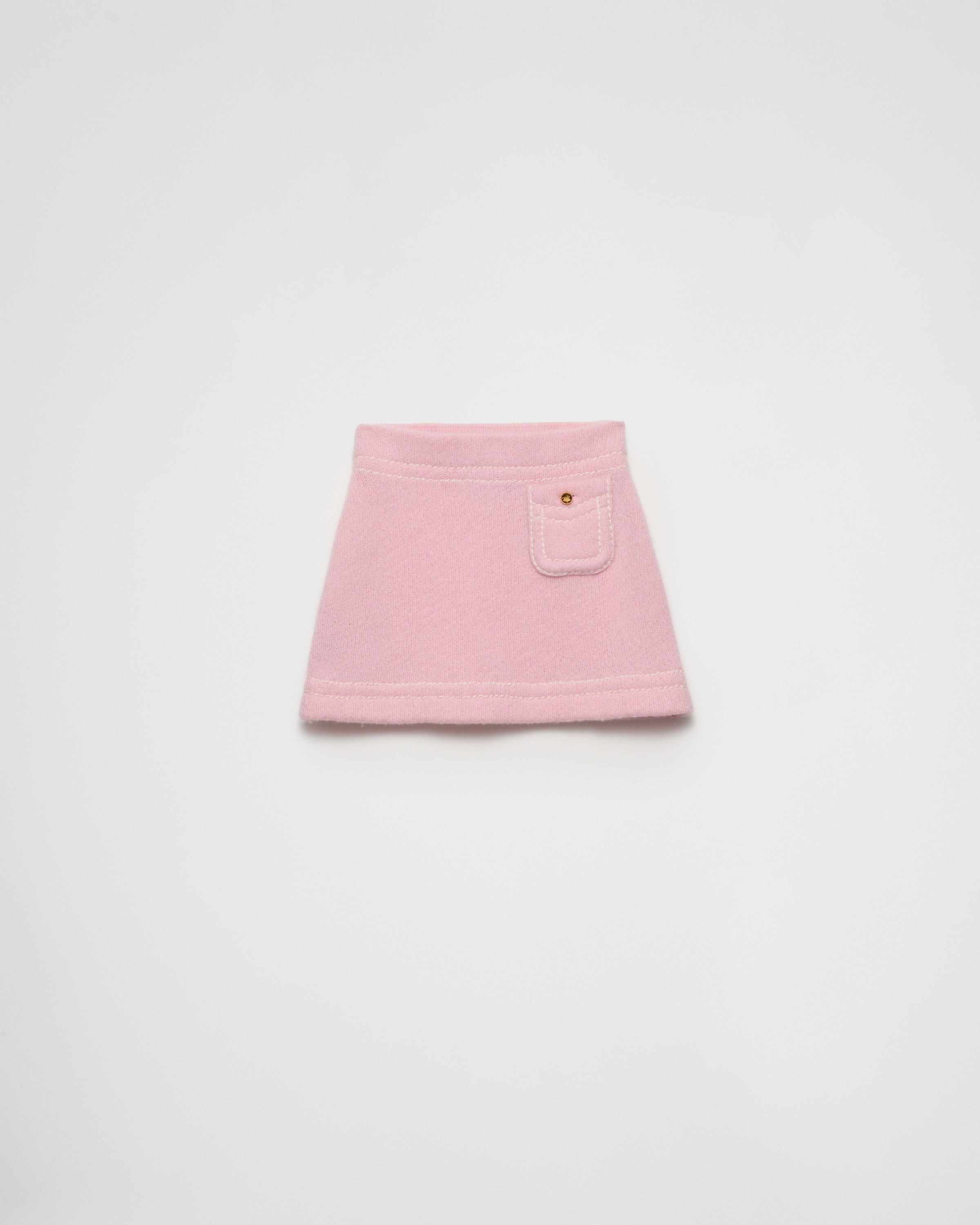 Cashmere miniskirt Pink