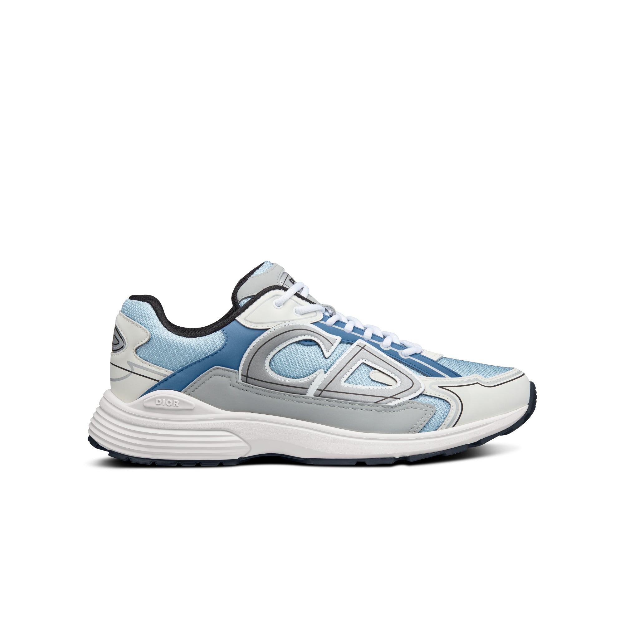 B30 Sneaker - Light Blue Mesh and Blue, Gray and White Technical Fabric