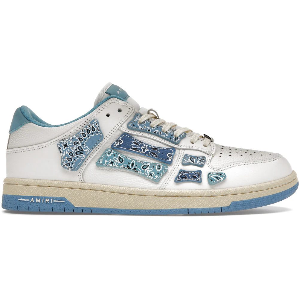 AMIRI Skel Top Low Bandana White Light Blue