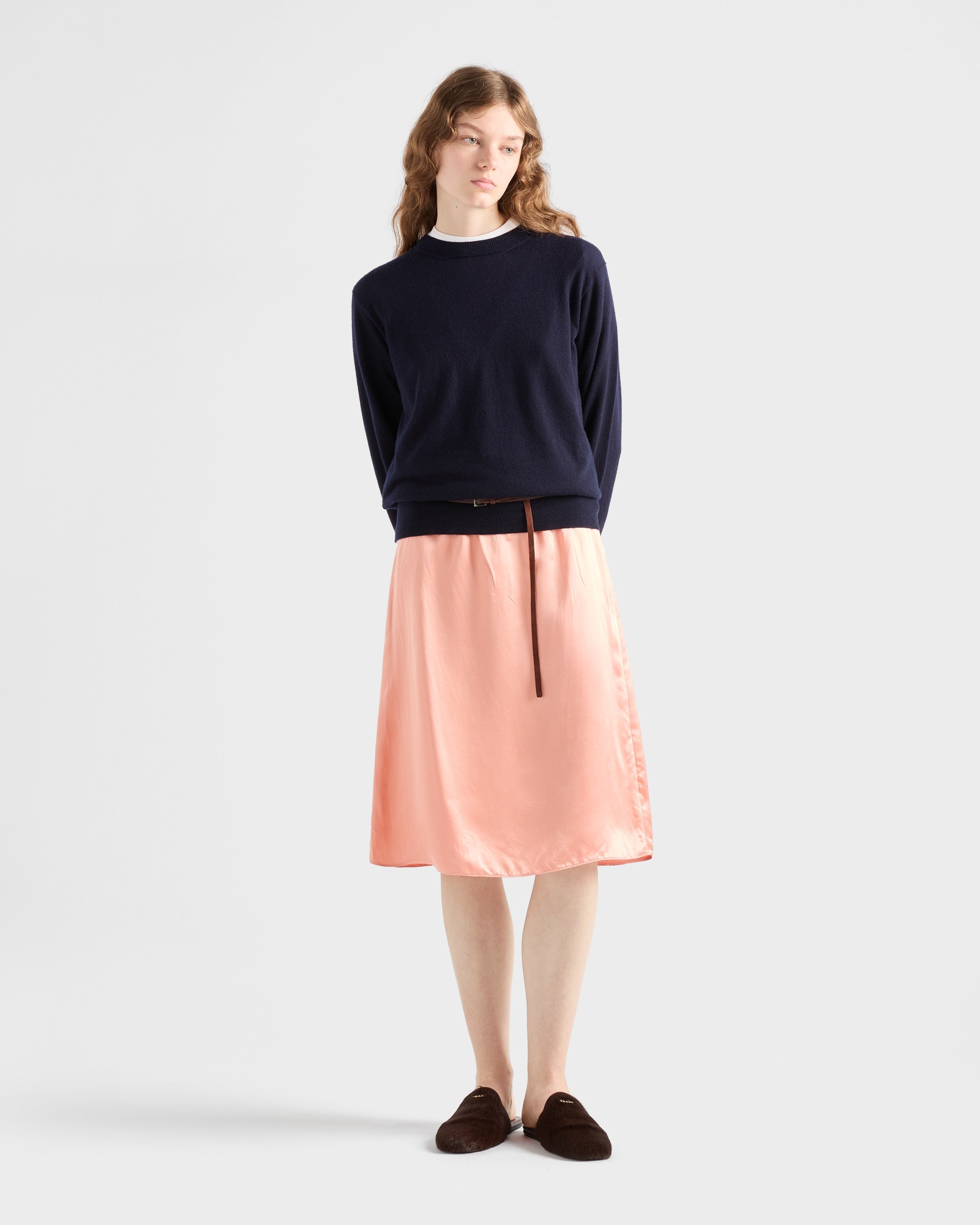 Cashmere crew-neck sweater Navy