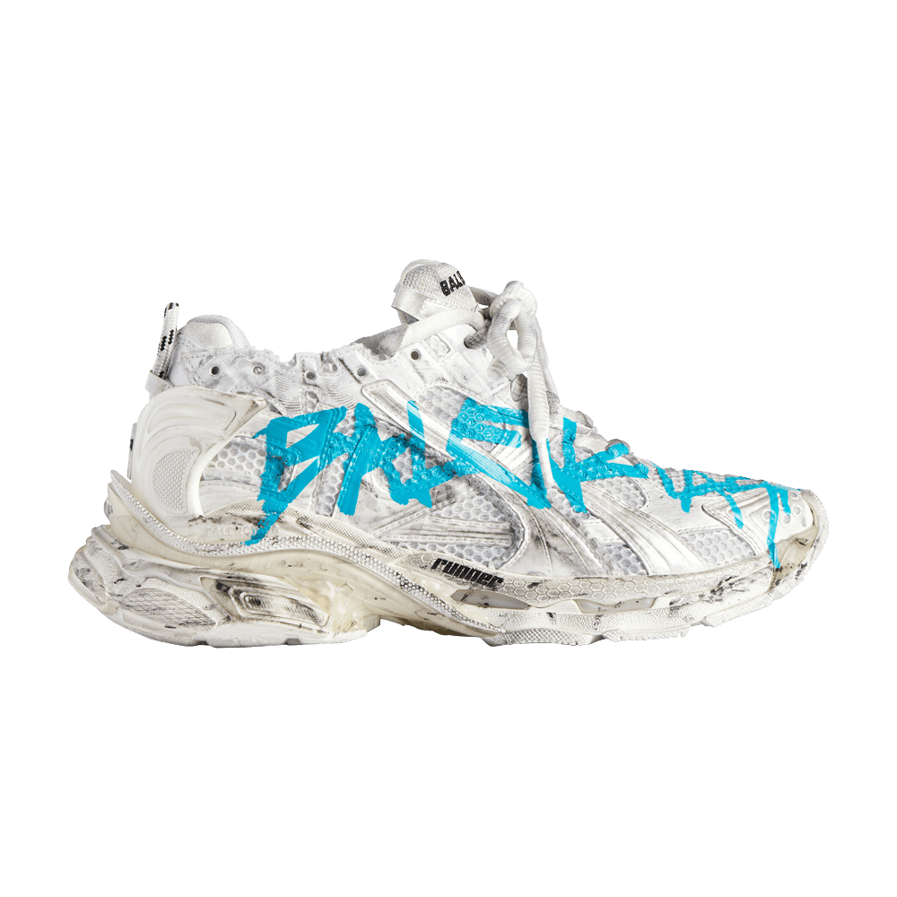 Balenciaga Wmns Runner Sneaker 'Graffiti - White Blue'