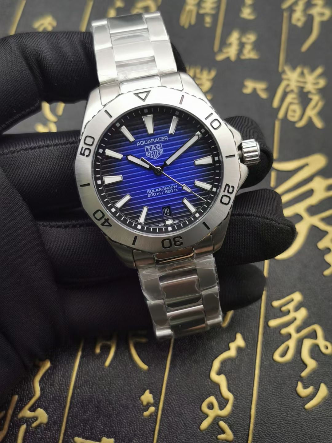 Tag Heuer Aquaracer 44mm Silver Blue Dial