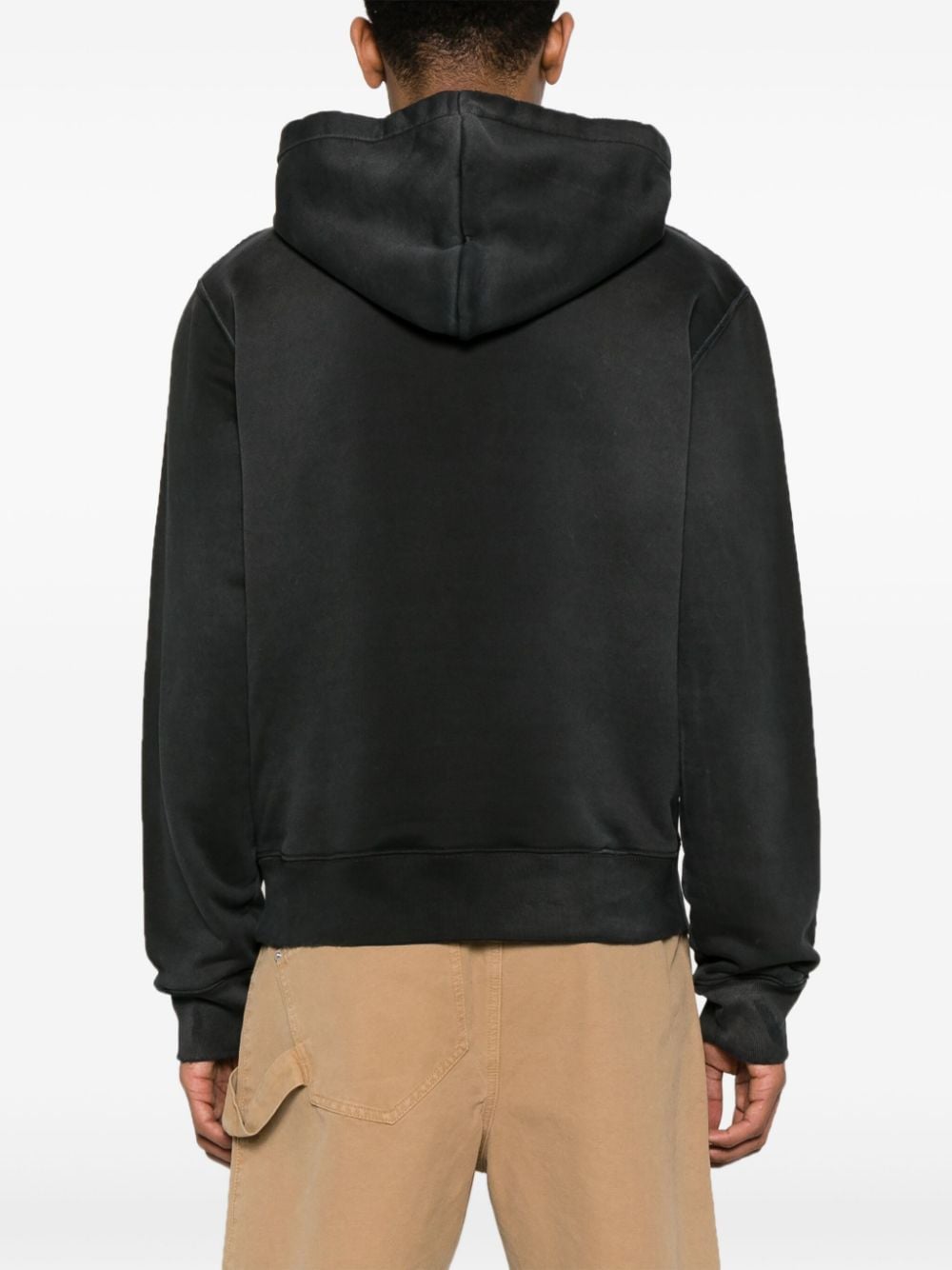 Track patch-embellished hoodie