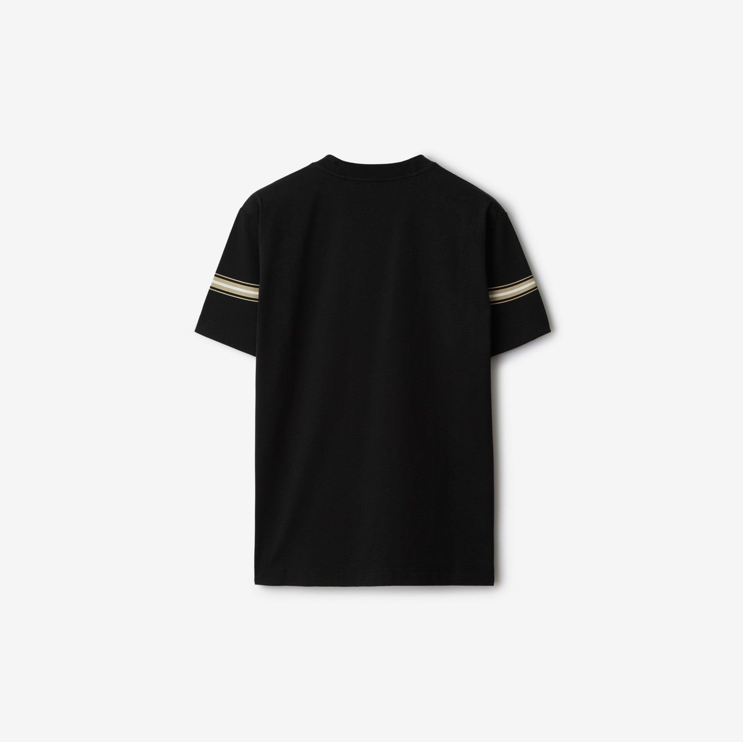 Striped Cotton T-shirt - Black