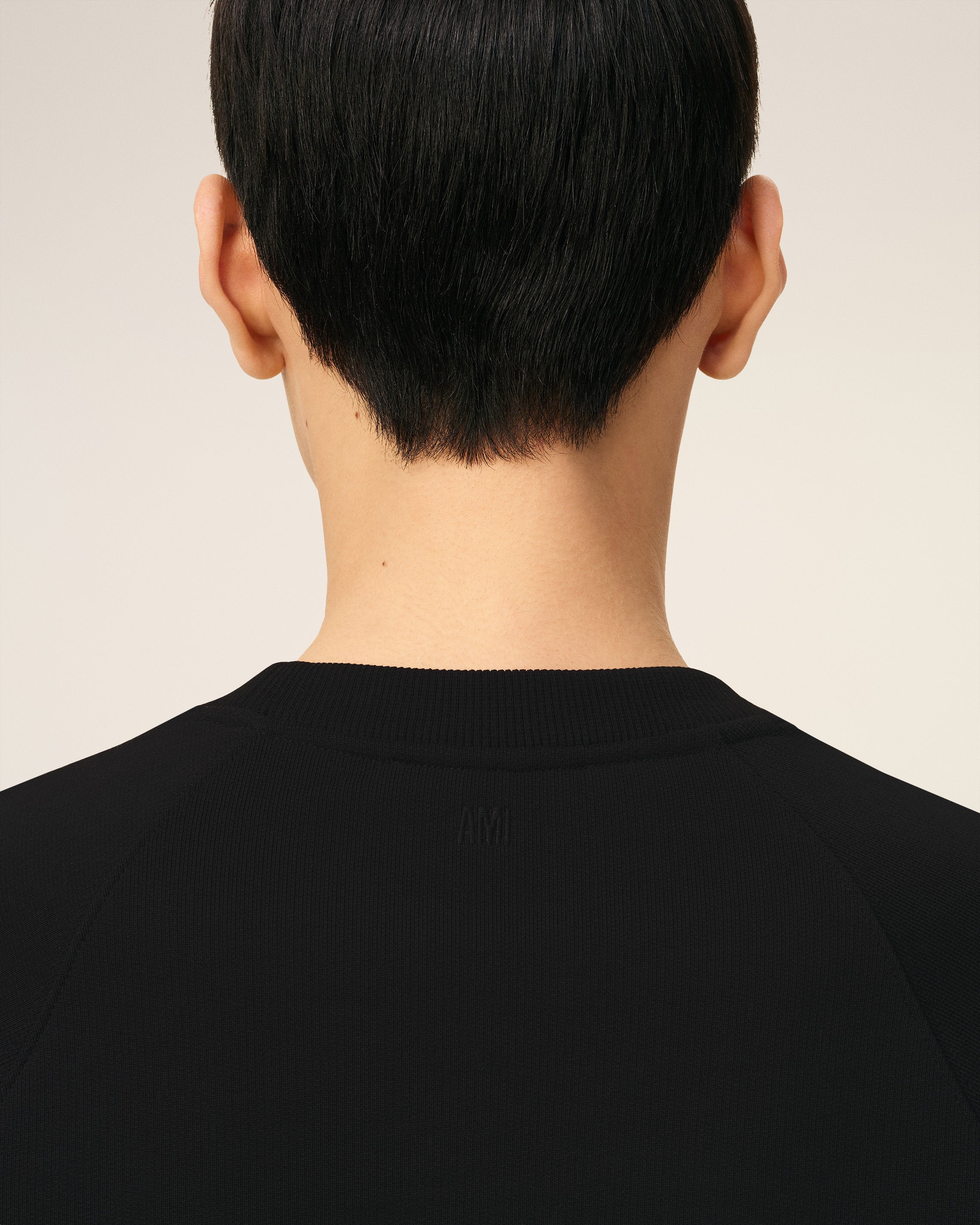 Black Cotton Ami De Coeur Sweatshirt BLACK