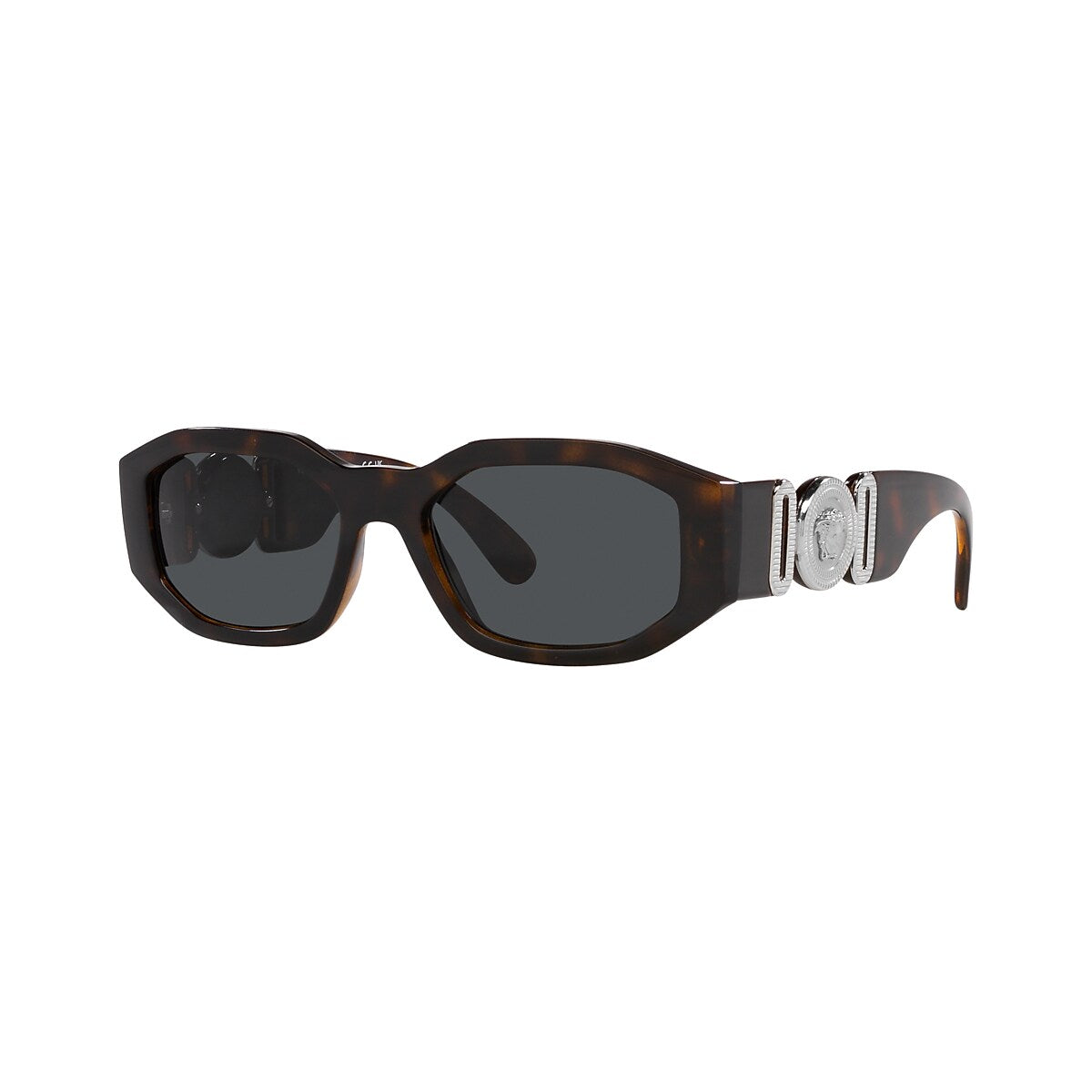 VERSACE VE4361 Biggie Havana - Men Luxury Sunglasses, Dark Grey Lens