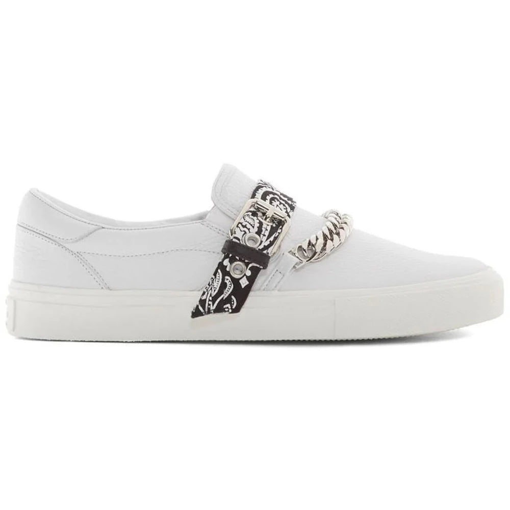 AMIRI Bandana Chain Slip On White