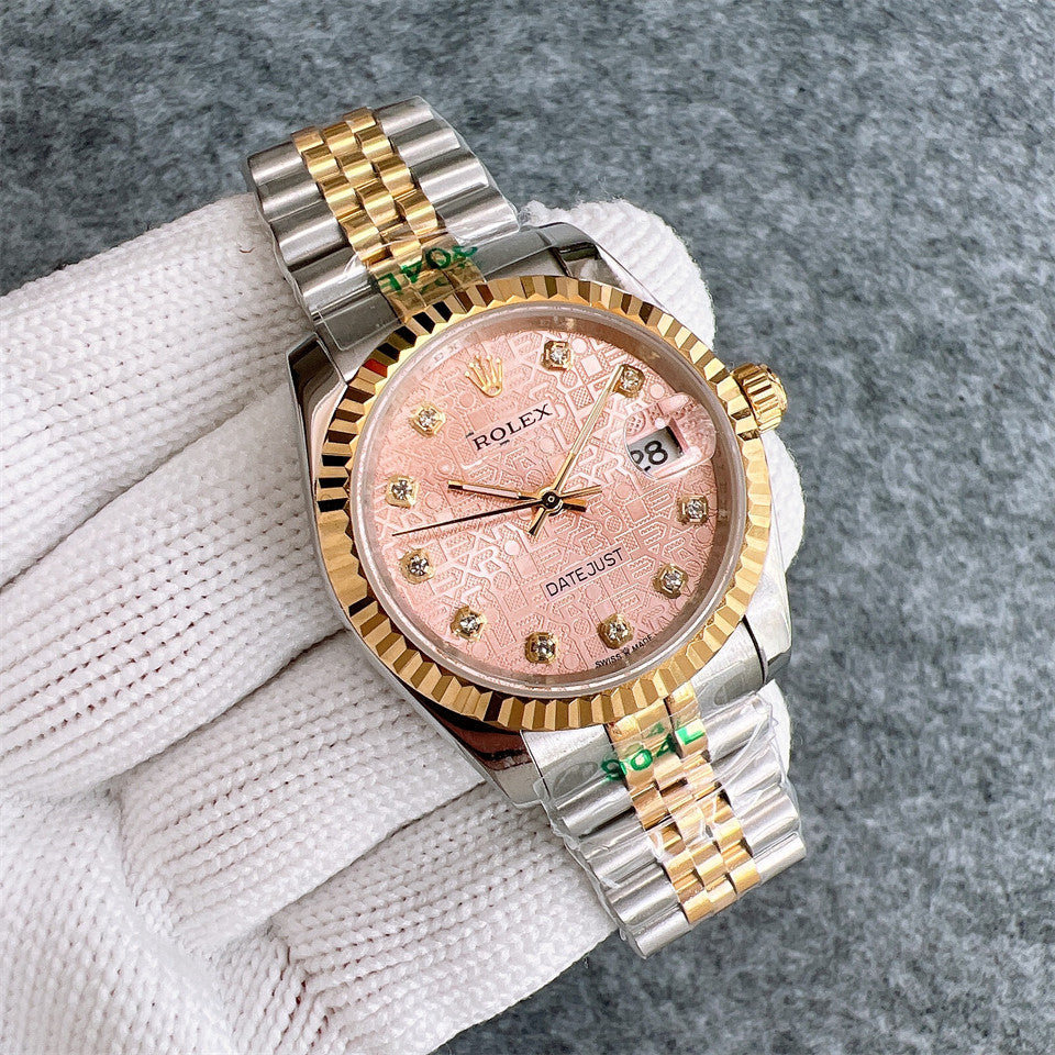 Rolex Datejust 36mm Pink Dial Gold