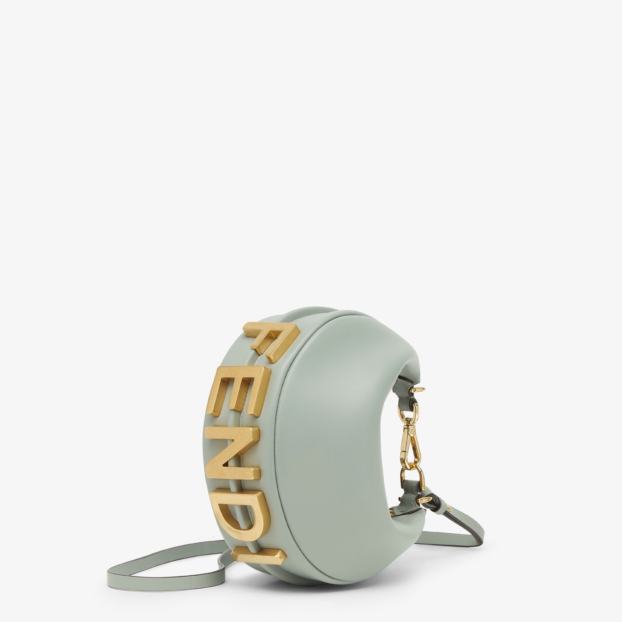 Fendigraphy Mini Matcha green leather mini-bag