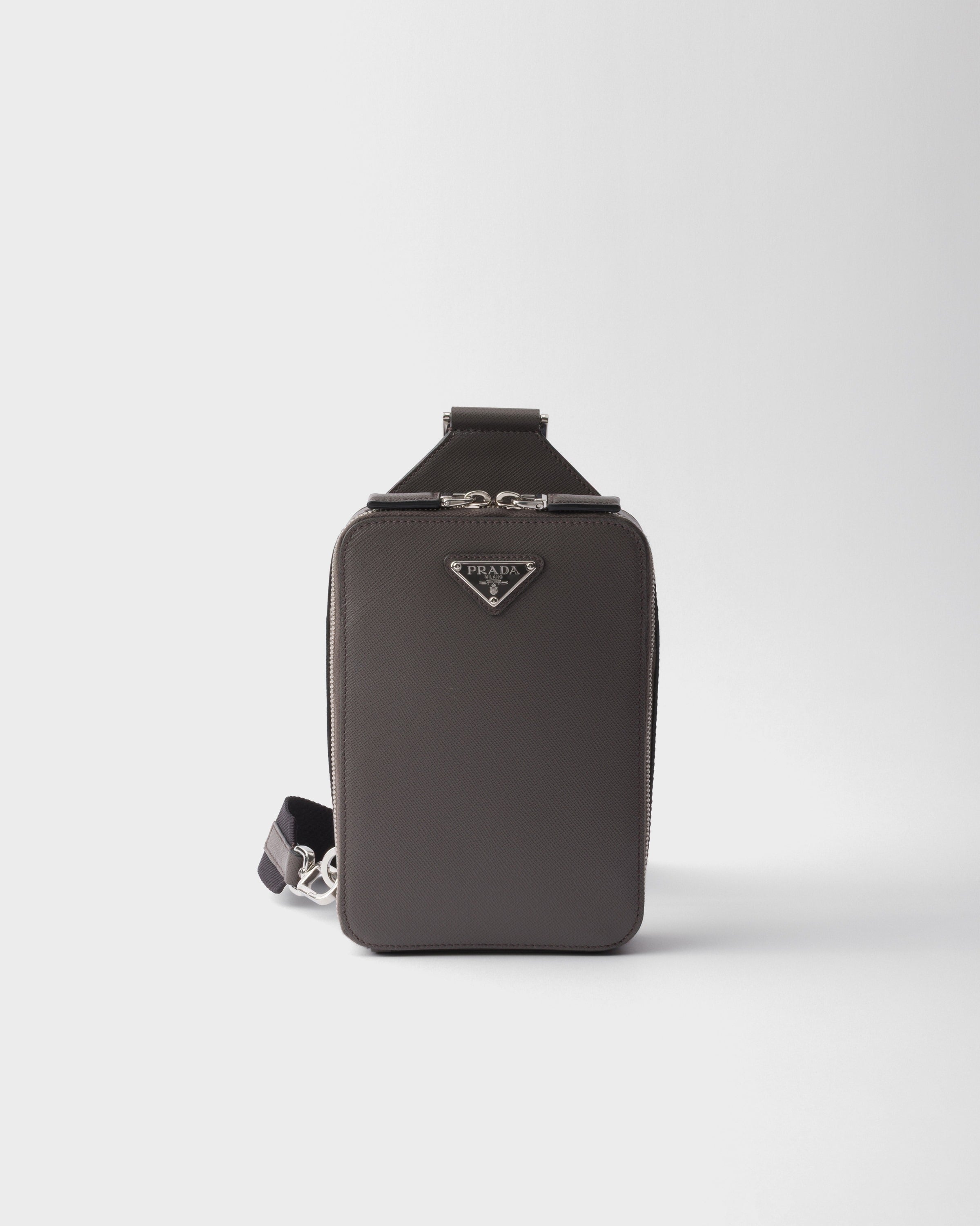 Prada Brique Saffiano leather bag Smoky Gray
