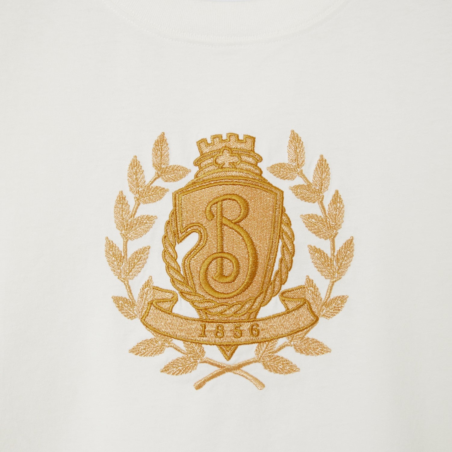 B Crest Cotton T-shirt - Chalk